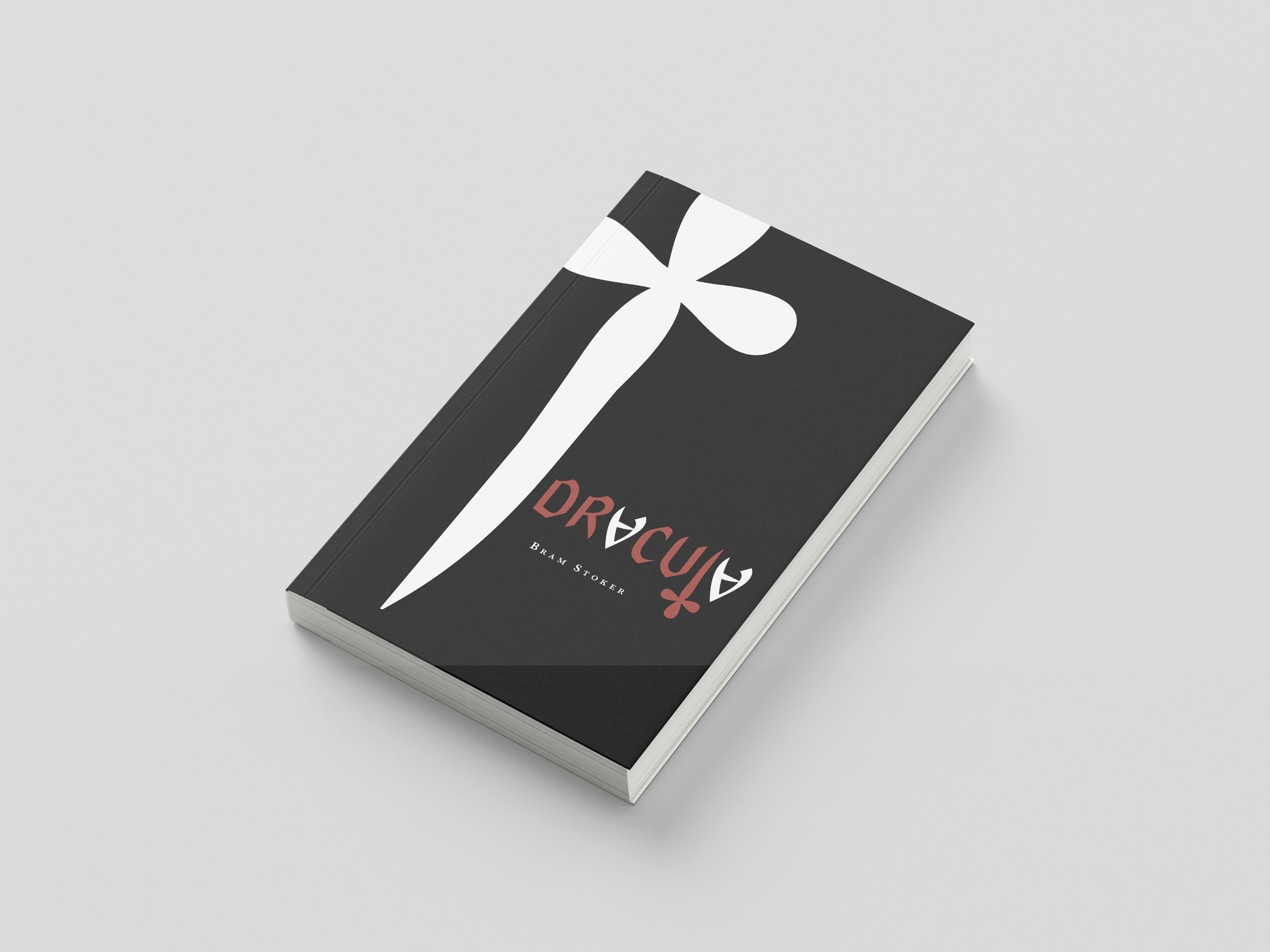 Cover of the Dracula novel redesign.