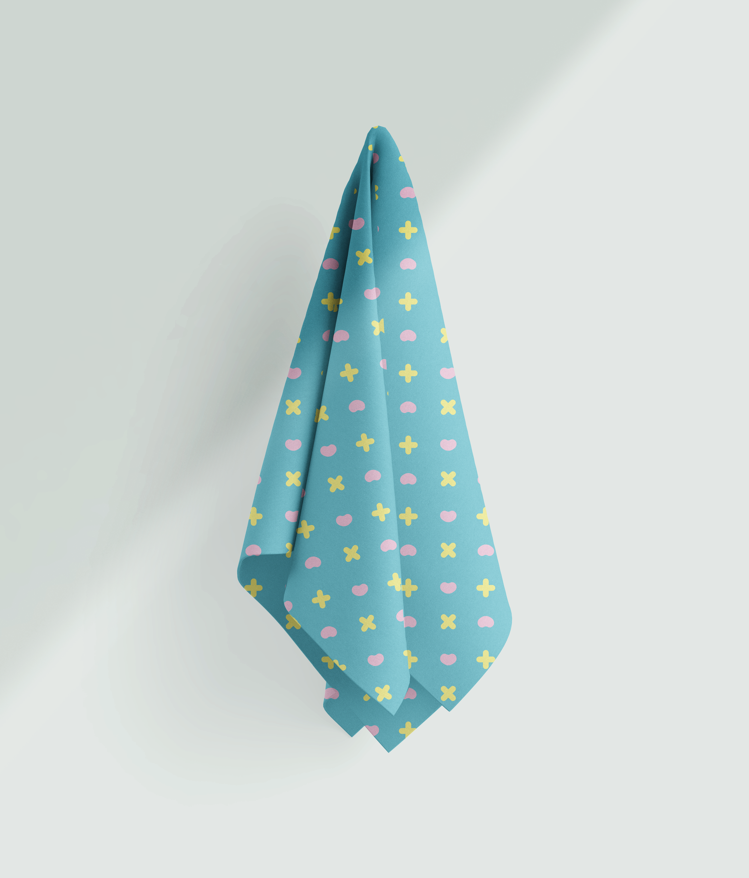 Fabric to be used by the Stuffed Animal Hospital staffed as bandages or handkerchiefs for their plushy patrons. 