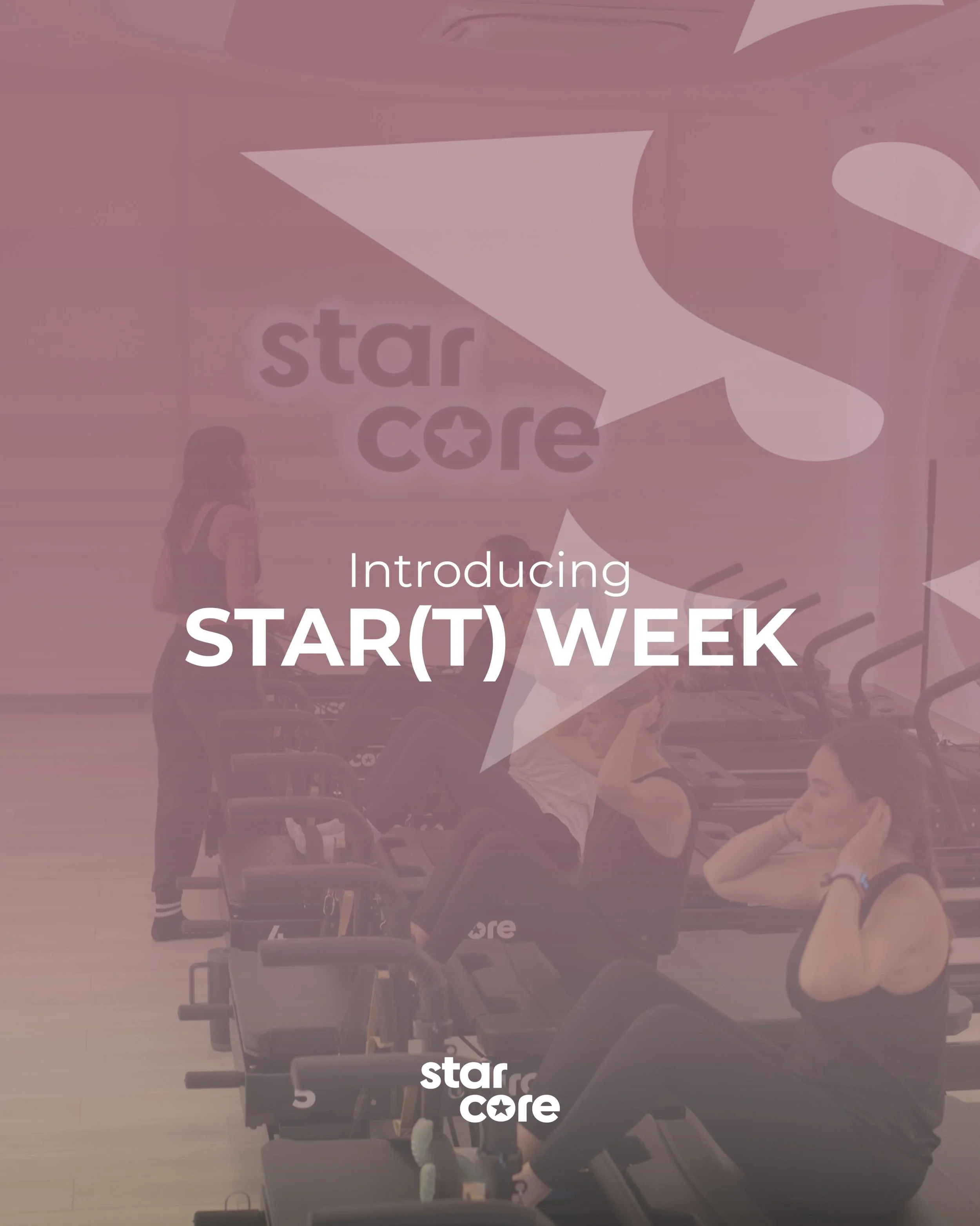 Introducing STAR(T) WEEK ✨
Una semana especial en STARCORE donde llevaremos la experiencia SRT METHOD m&aacute;s all&aacute; de la clase 🤍
Durante la primera semana de junio tendremos sorpresas diarias, wellness experiences, gifts during classes y c
