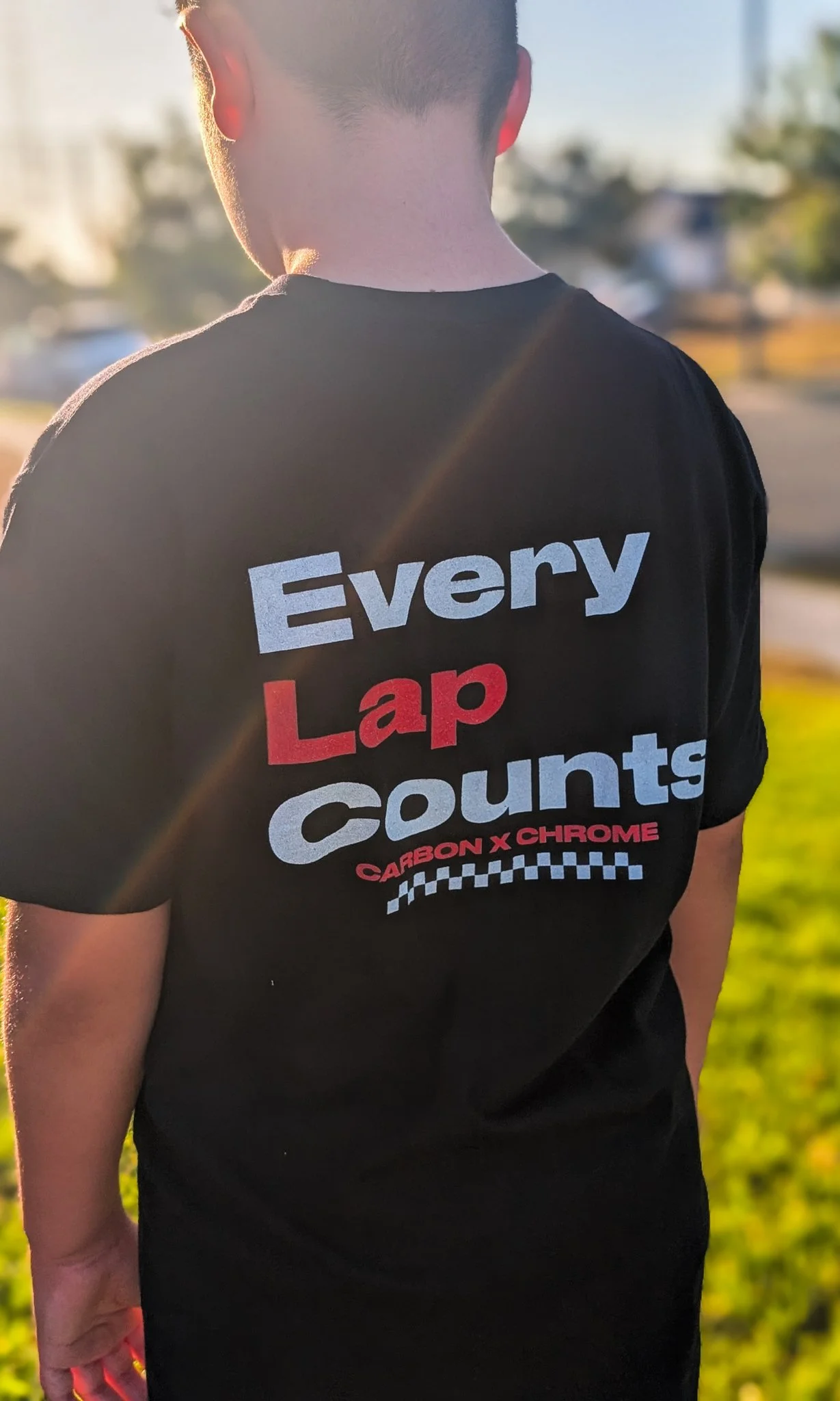 Every Lap Counts Racing T-Shirt | Carbon x Chrome