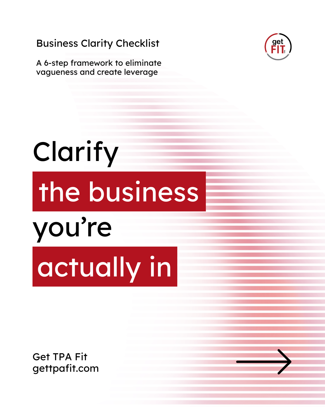 The cover of a downloadable guide focused on creating business clarity for owners and entrepreneurs.