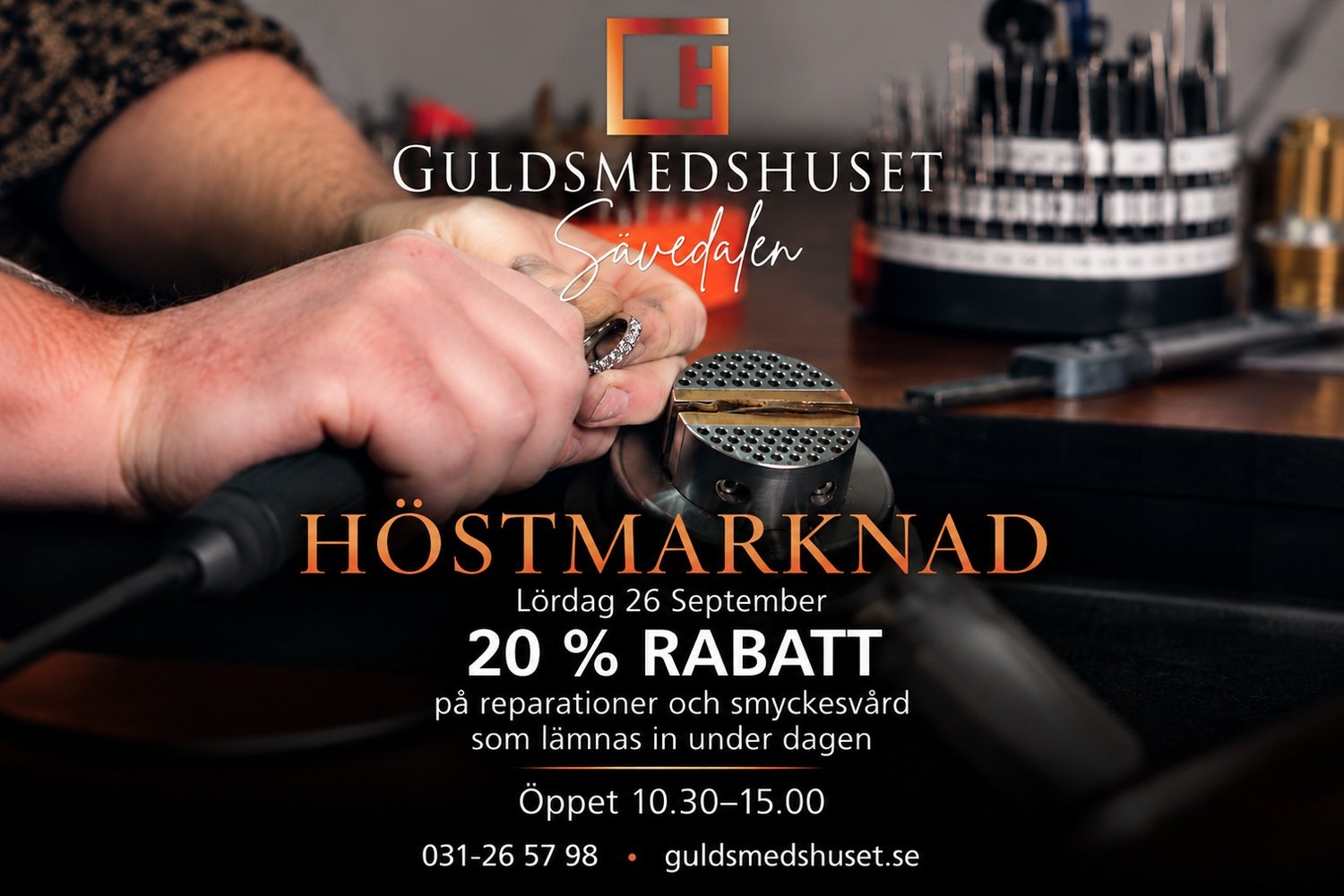 Guldsmedshuset på Höstmarknaden i Sävedalen 2026