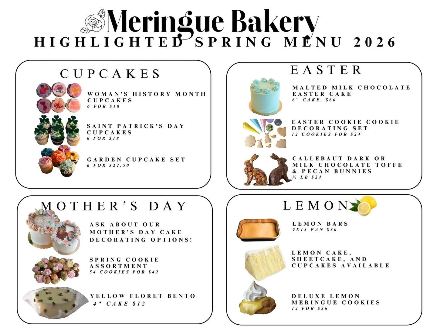 *Please Read*
First - enjoy our new PDFs and SAVE this post so you can refer back to it the next time you order. 

To my loyal clients: you may have noticed that I have not posted our Easter menu yet. This is solely because we are in the middle of tr