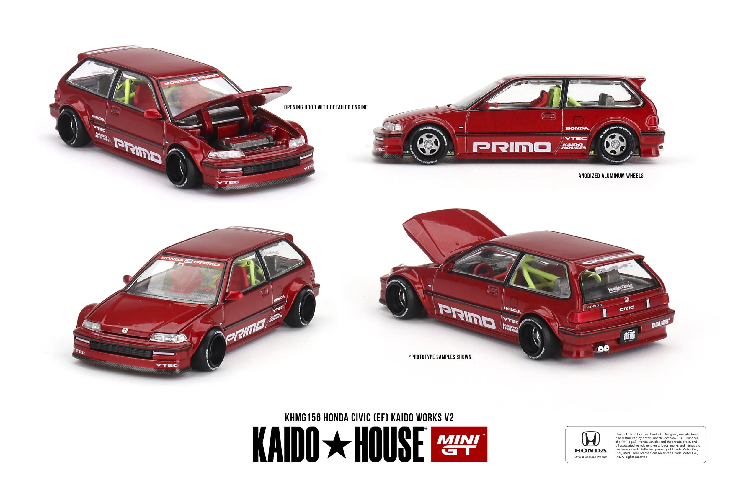 Kaido House Mini GT Honda Civic (EF) Kaido Works V2 Diecast Model (Sealed)