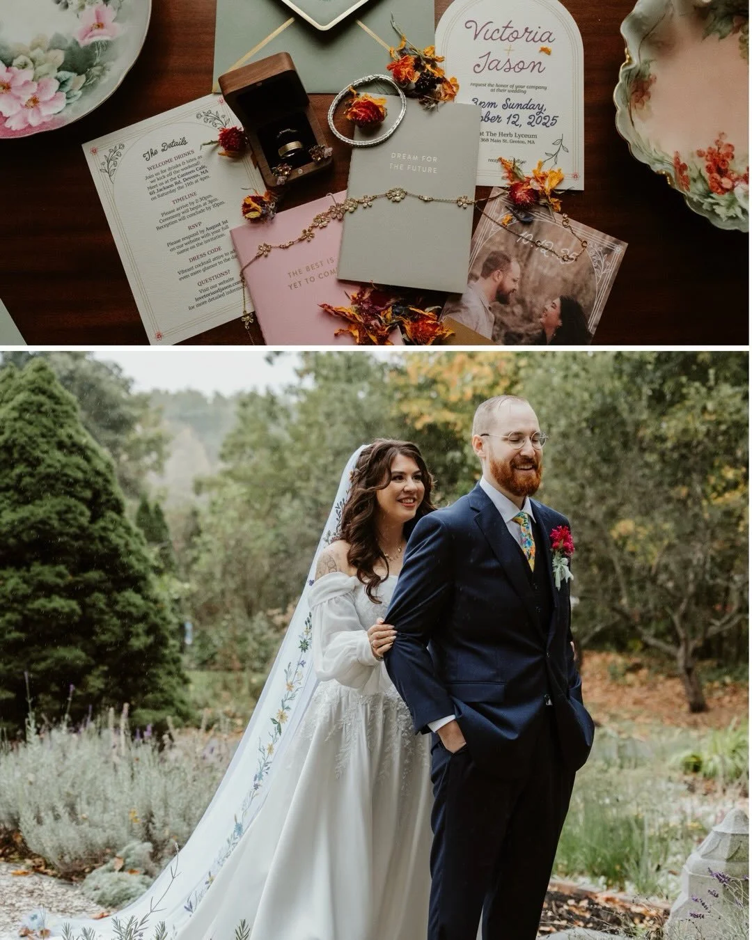 A few more epic shots from Tori &amp; Jason&rsquo;s wedding ✨ We prevailed even in the October Nor&rsquo;easter that hit New England. The rain was dreamy hitting the greenhouse during the candlelit dinner and made this day even more magical! Such bea
