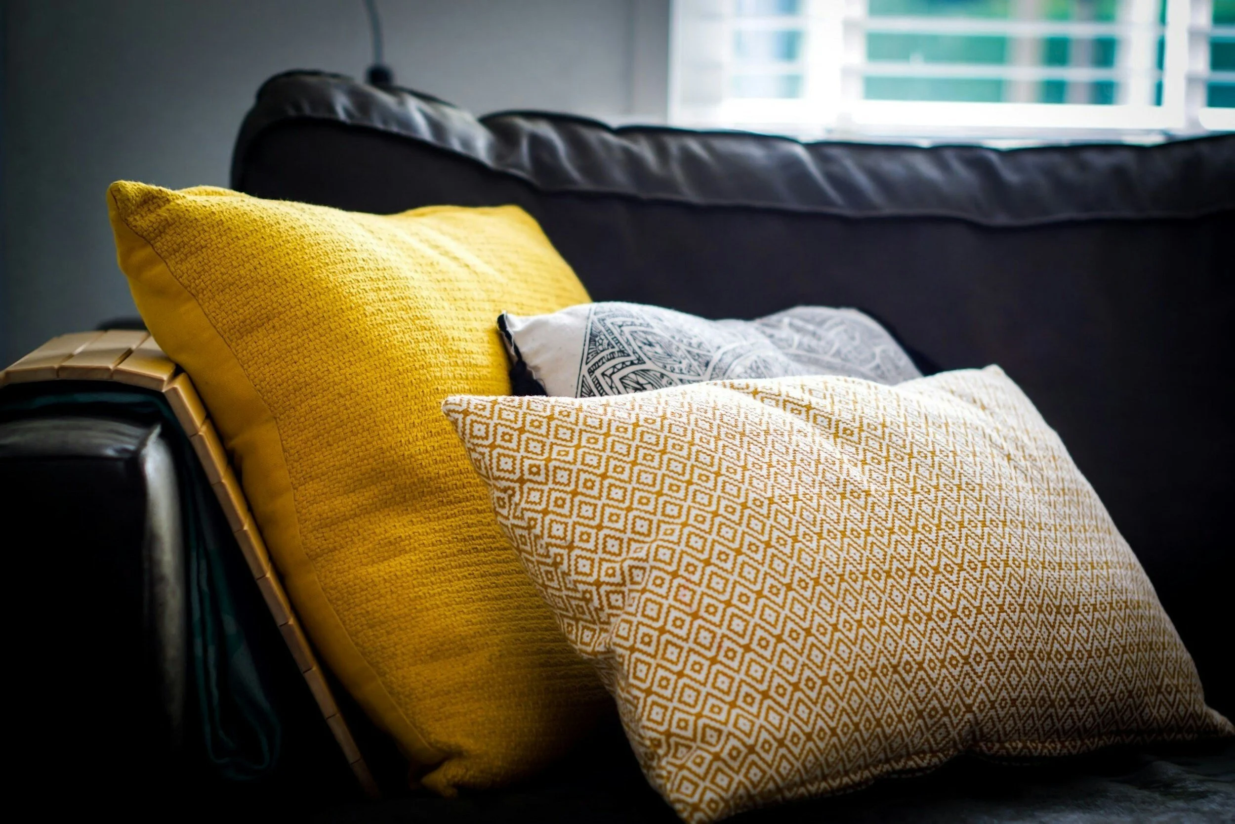 Decorative cushions at Cornwall Flooring and Home Co