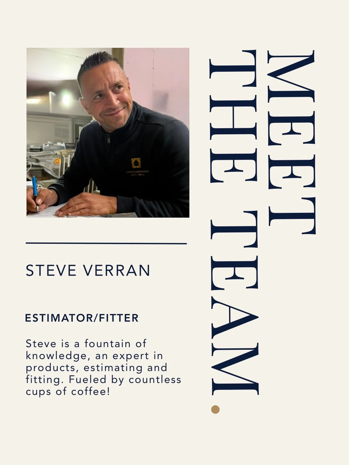 Steve really is the fountain of all knowledge when it comes to flooring. Whether it&rsquo;s Carpet, LVT, Engineered Wood, Vinyl or any of the myriad of options, Steve is our go to. He&rsquo;s an expert in both estimating and fitting and a highly valu