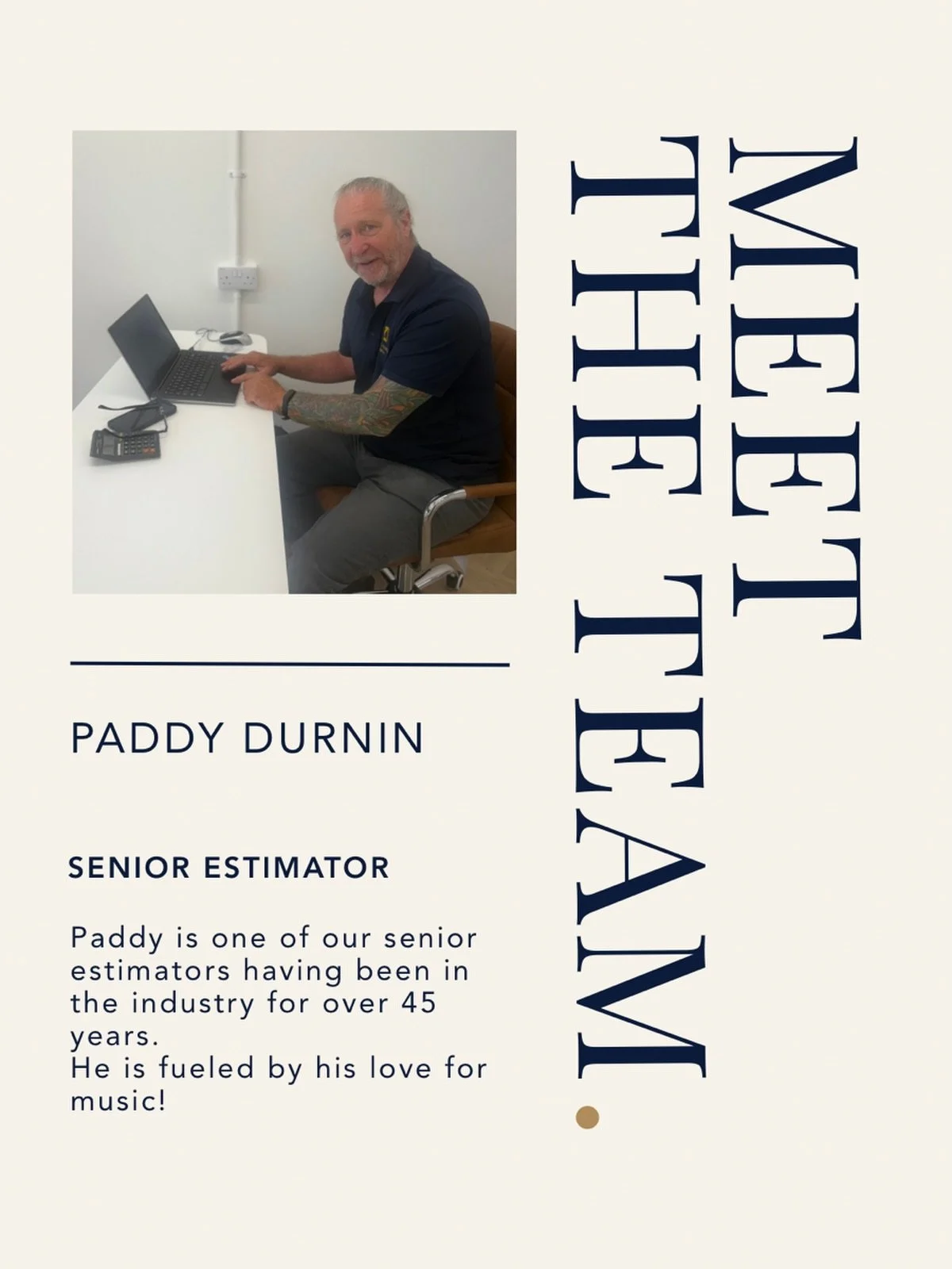 Next in our #meettheteammonday series is our Senior Estimator Paddy. With a long standing career in the flooring industry having been a highly respected fitter, Paddy is bringing that experience across to our estimating team. #cornwallflooring #estim