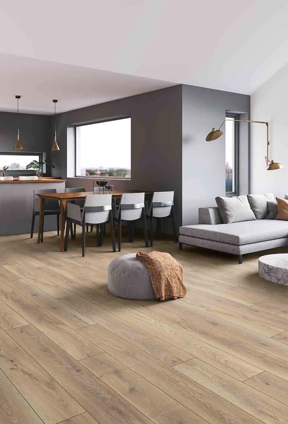 Hardwearing laminate floor perfect for the Cornish lifestyle