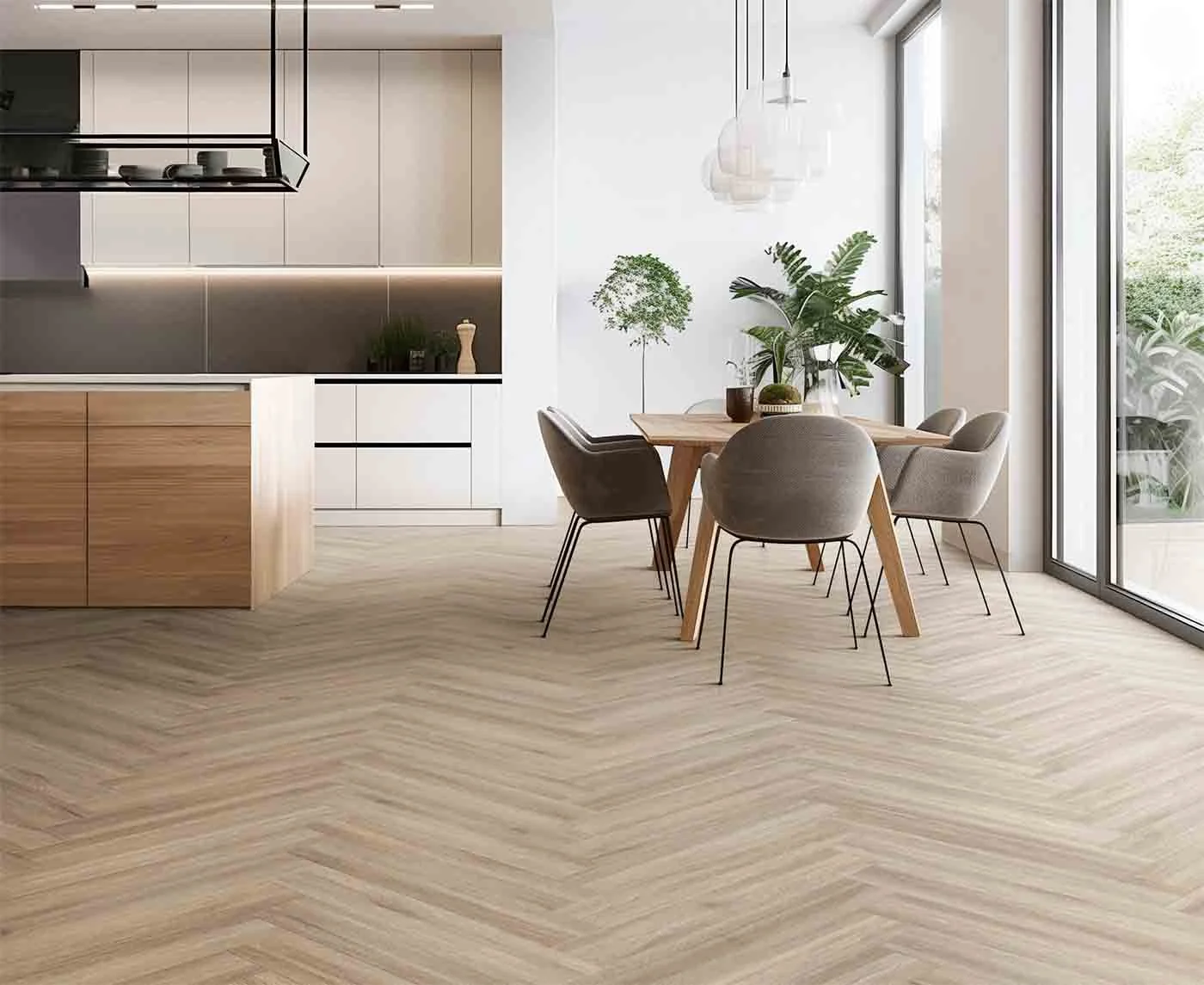 Herringbone LVT Flooring in Cornwall