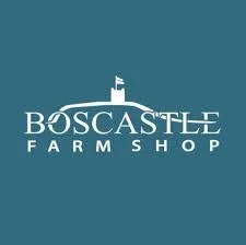 Boscastle Farm Shop logo with a lighthouse graphic