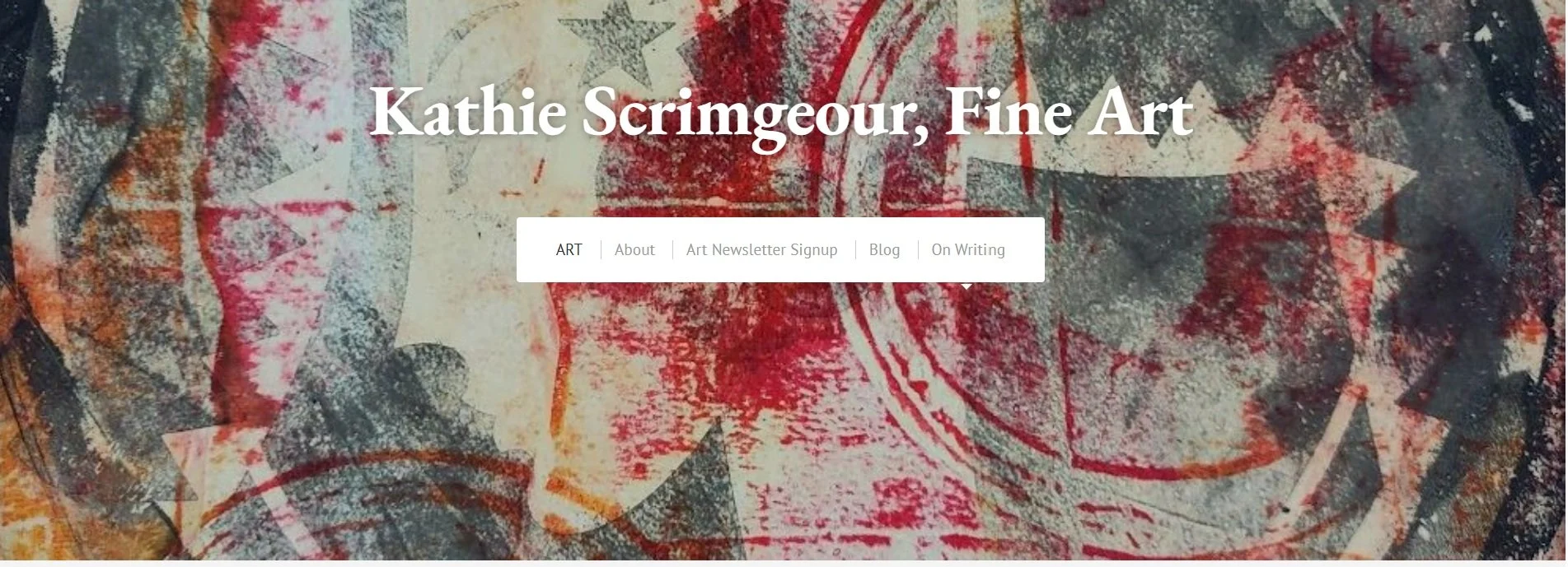 Screen shot of previous website