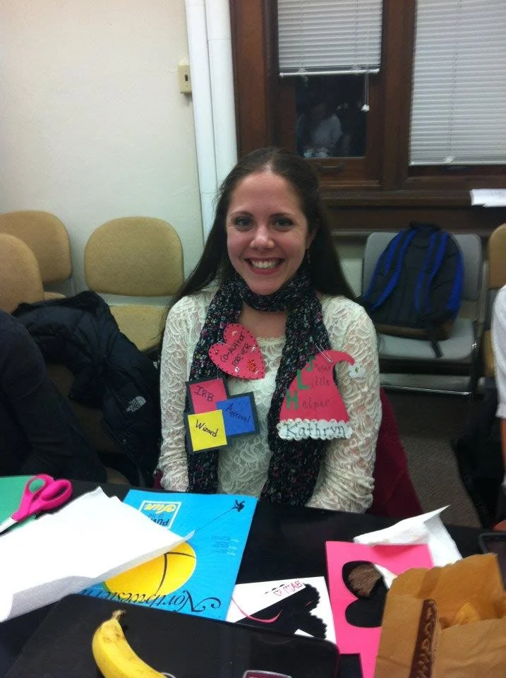 Arts and crafts at lab meeting (2011)