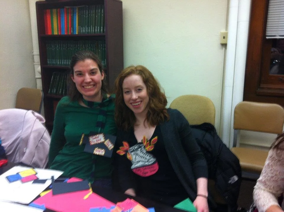 Arts and crafts at lab meeting (2011)