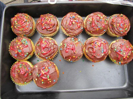 Arts and crafts at lab meeting (2011)