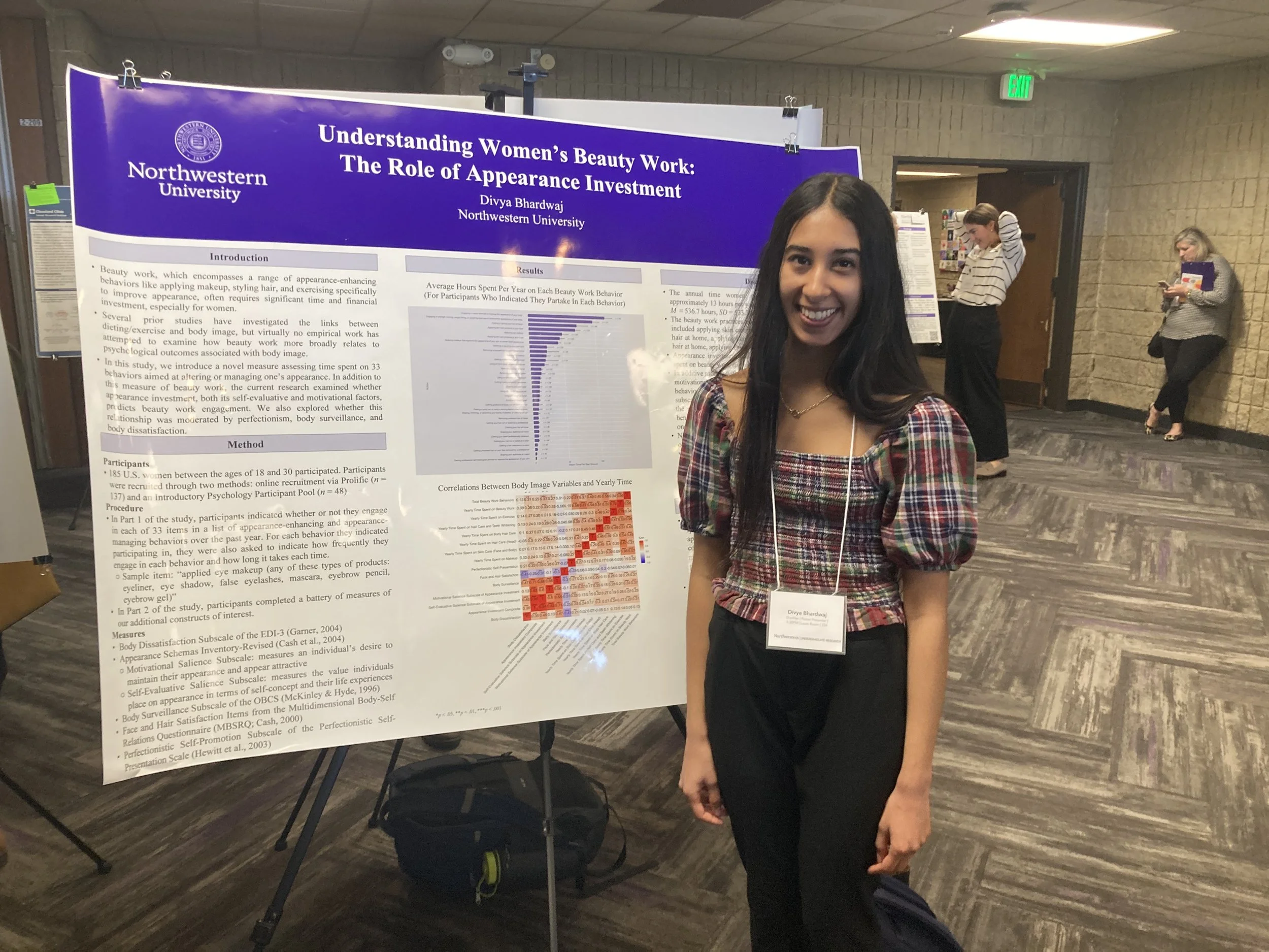 Divya Bhardwaj at NU's Research Symposium (2025)