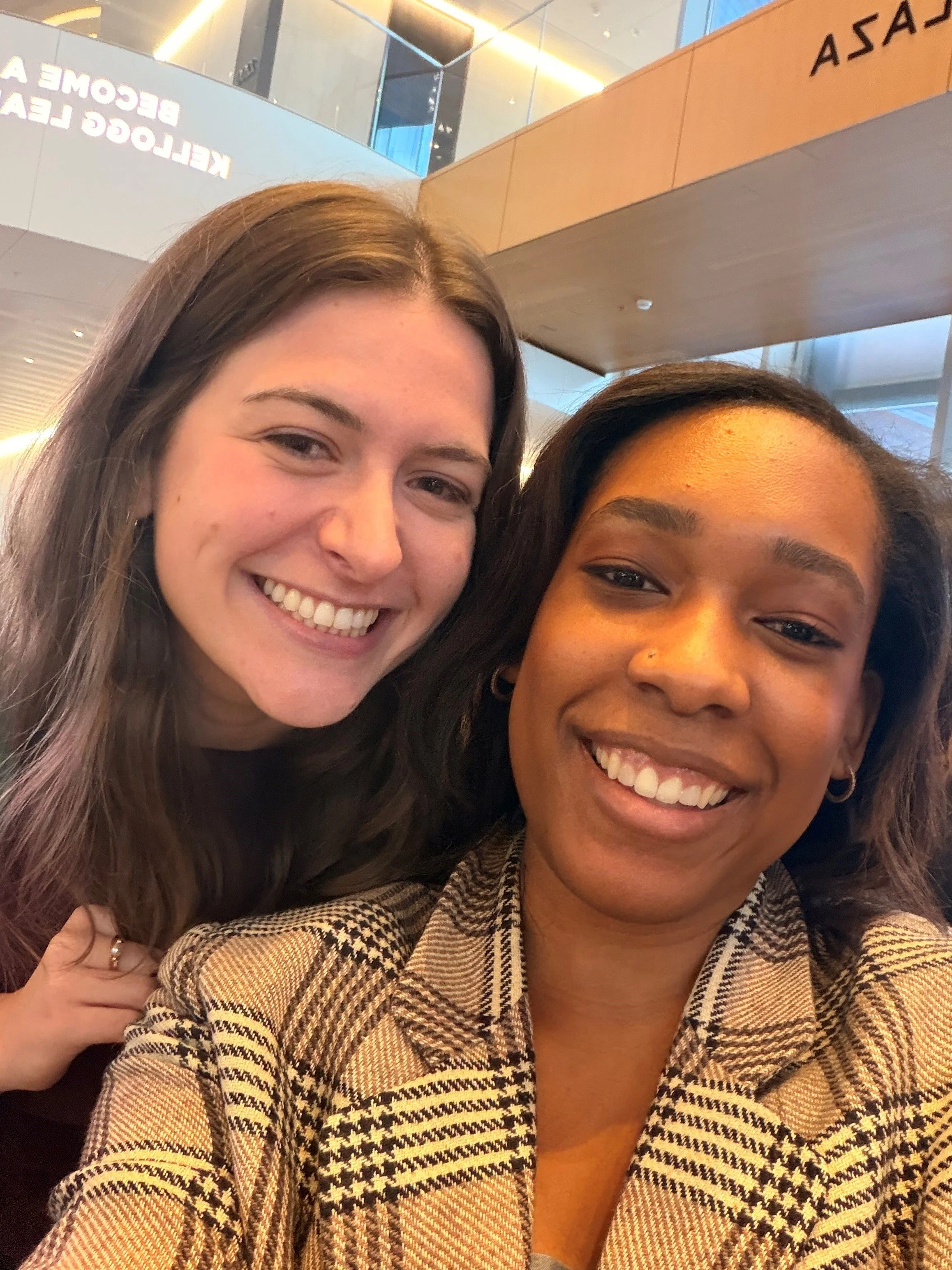 BAM grads Ilyana Schlesinger and Harlym Pike run into each other at Kellogg (2026)