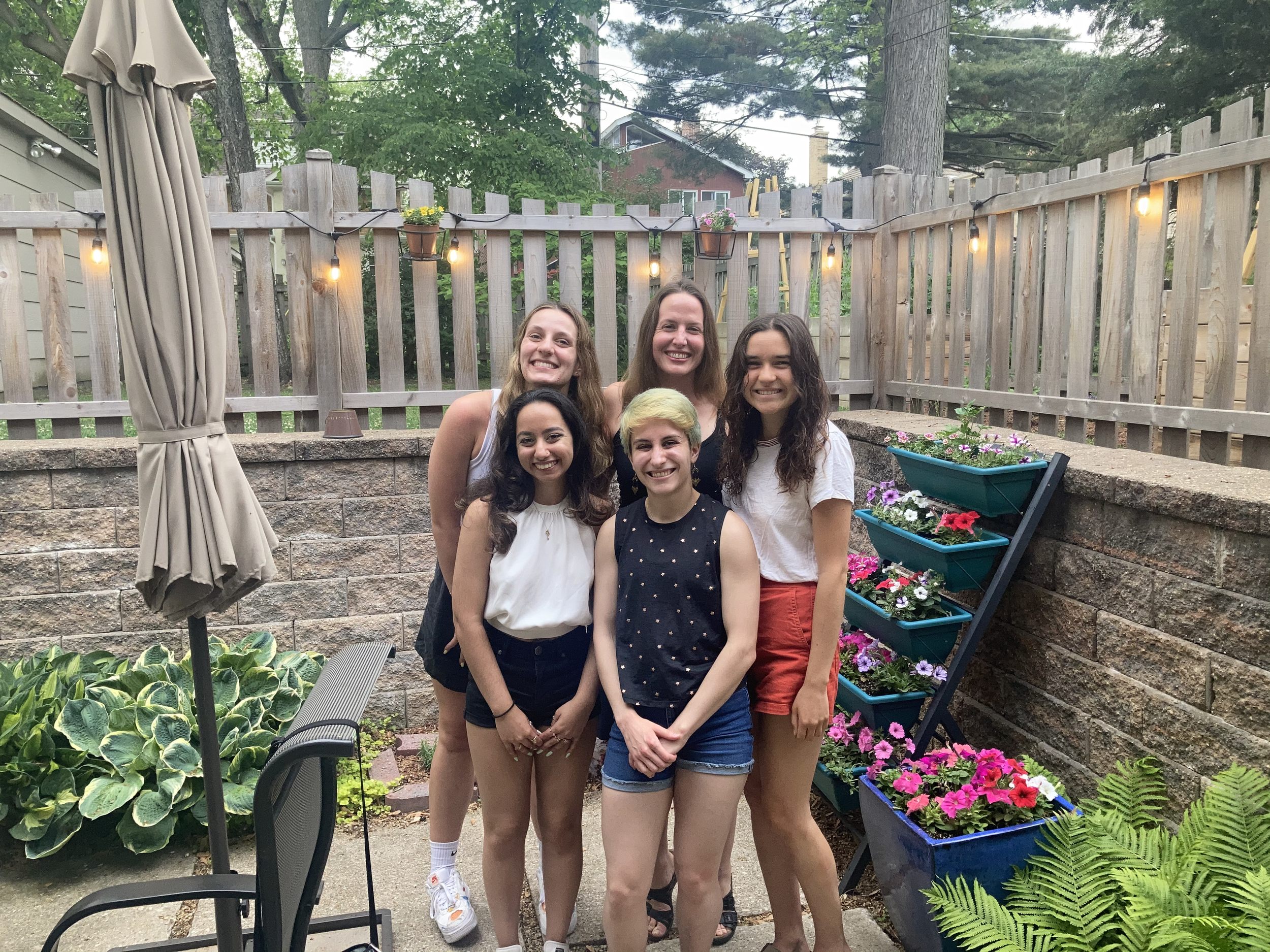 BAM graduating seniors (2021) at Renee's house