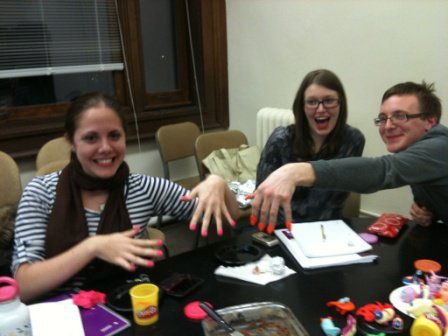 Arts and Crafts at lab meeting (2011)