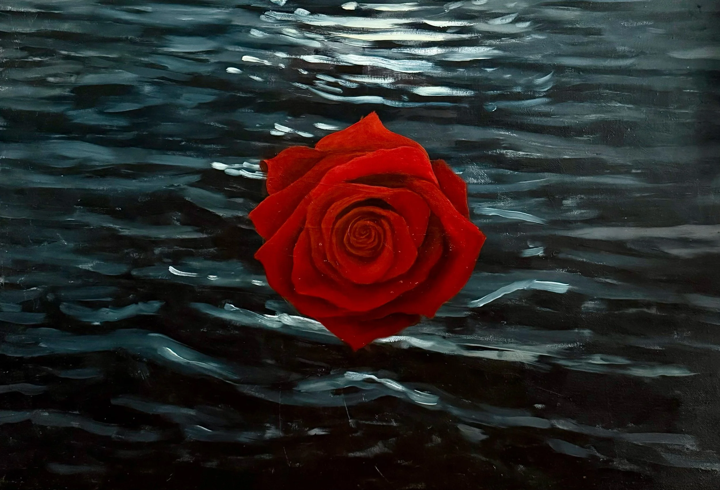 Rose, 27 x 40", oil on linen