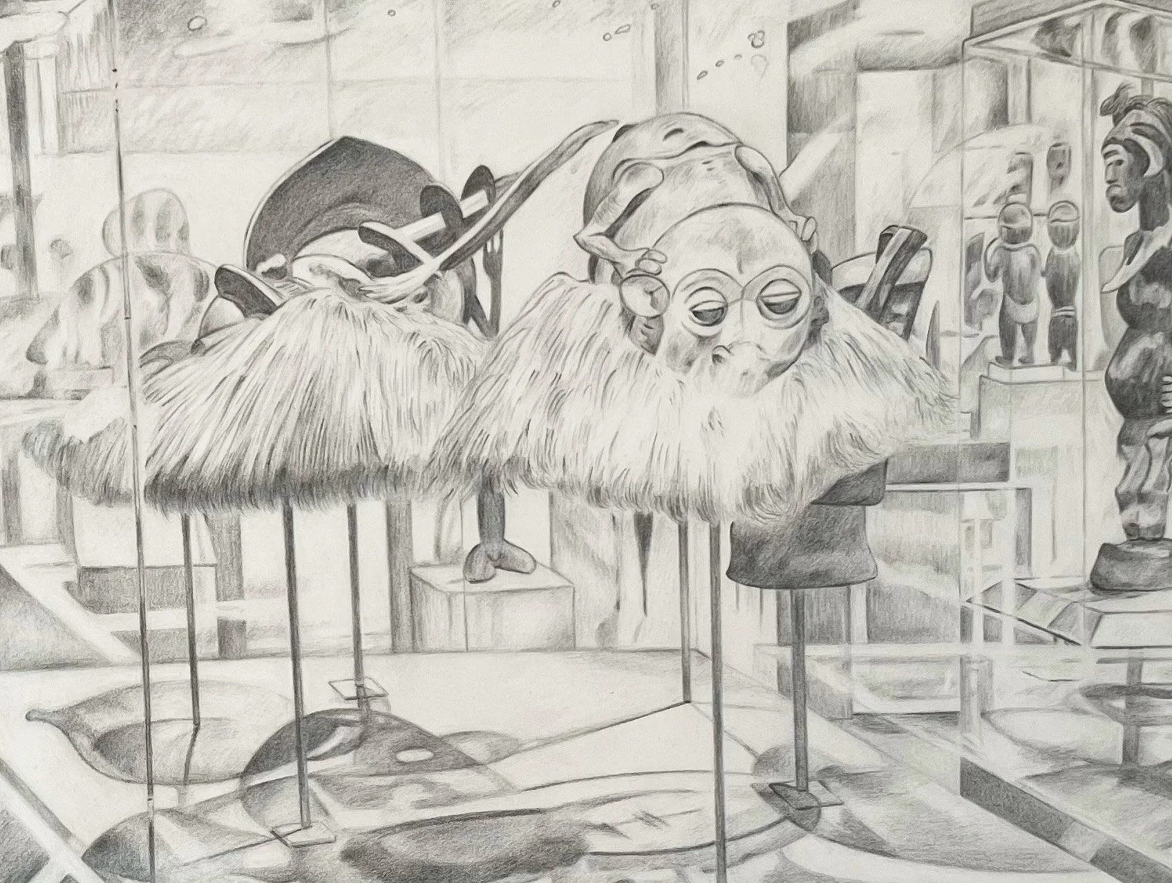 African Art Wing detail