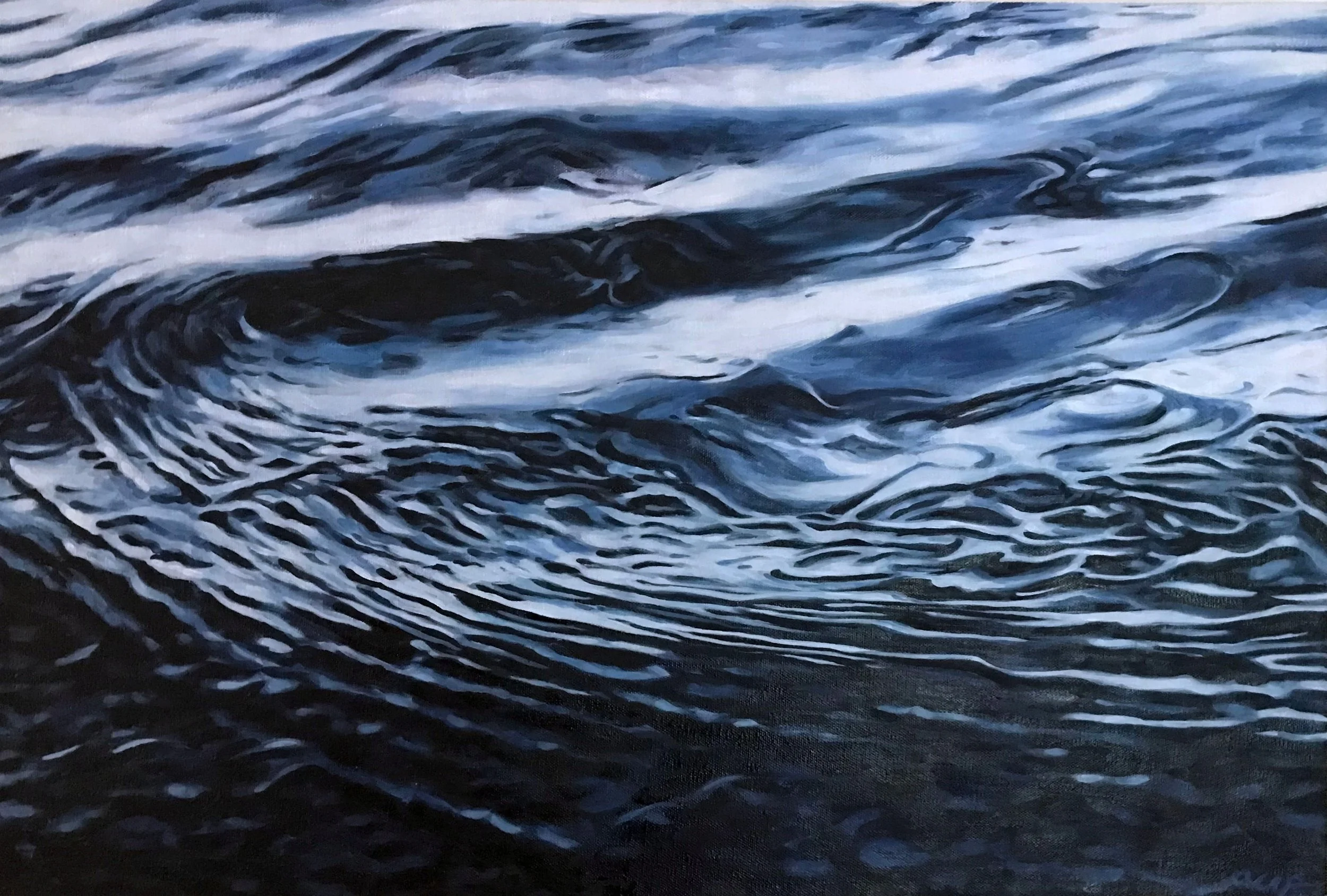 Kiss, 24 x 30", oil on linen