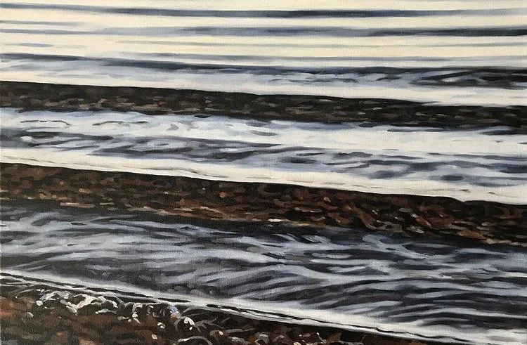 Little Waves, 24 x 30" oil on linen