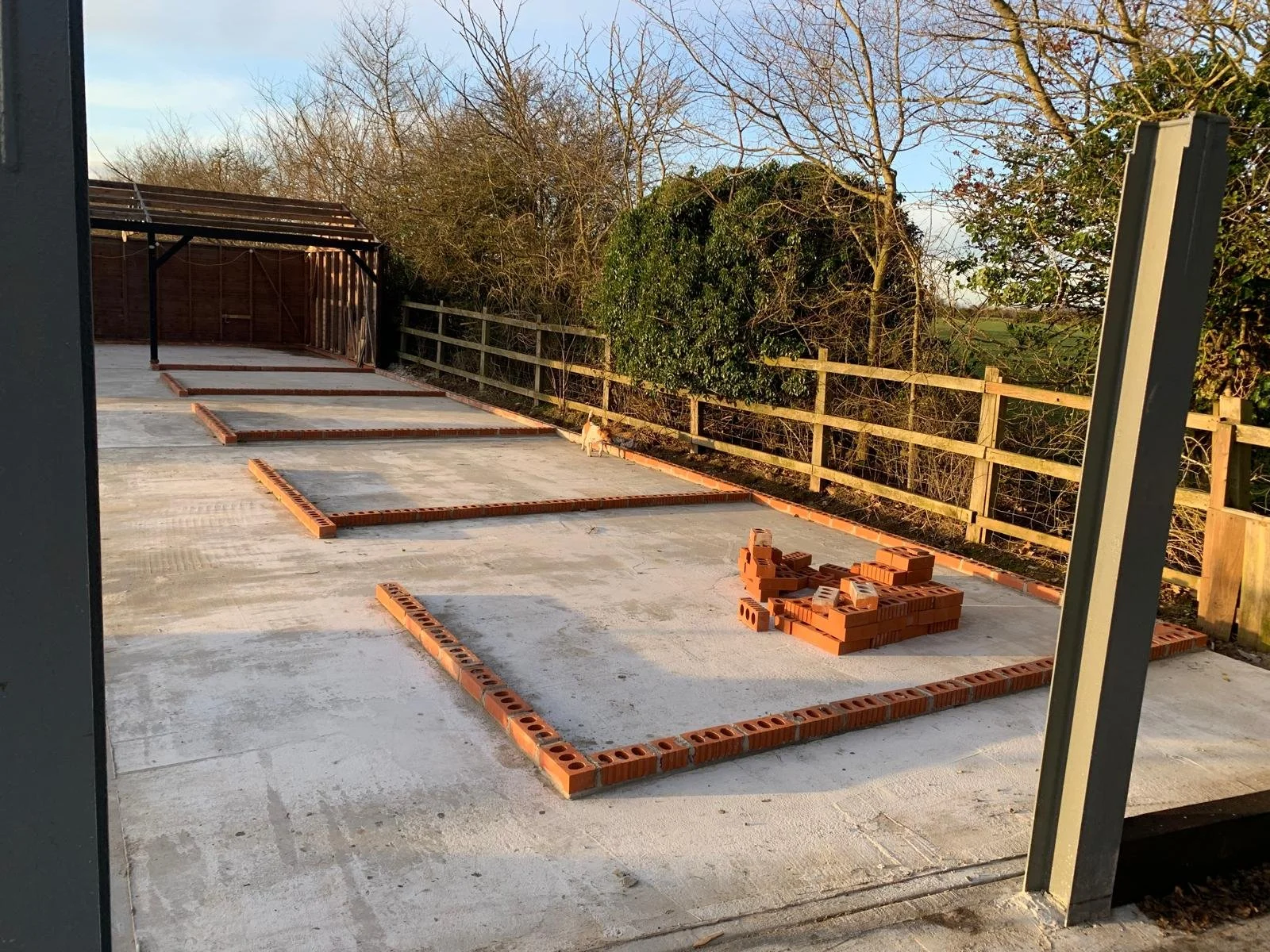 engineering bricks ready for stables