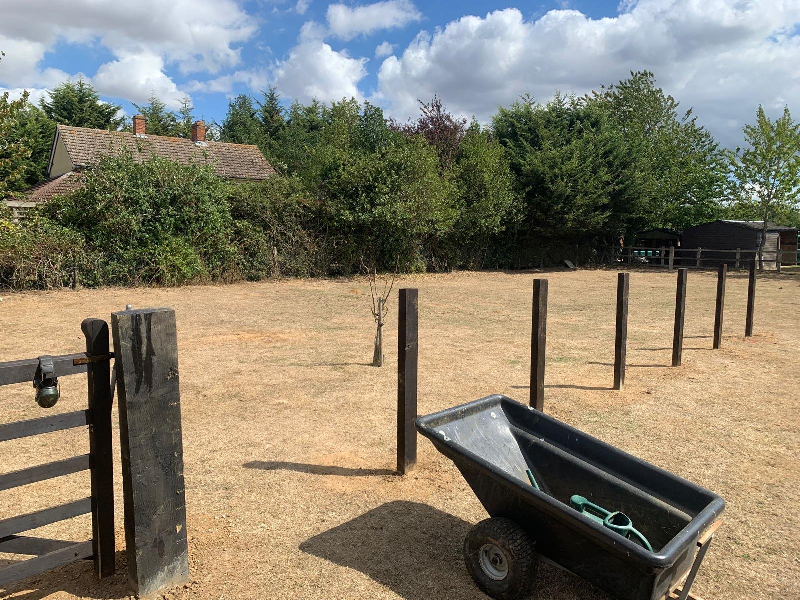Fence going up.