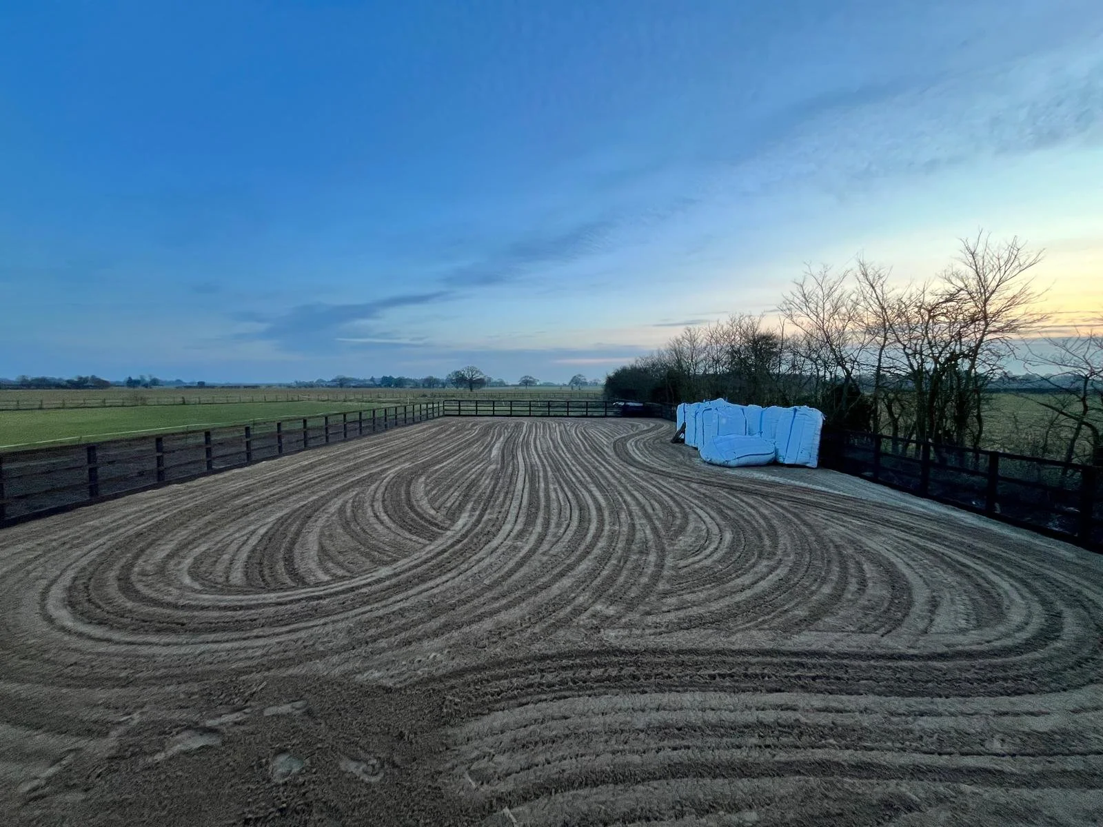 Menage sand down ready for top dressing 