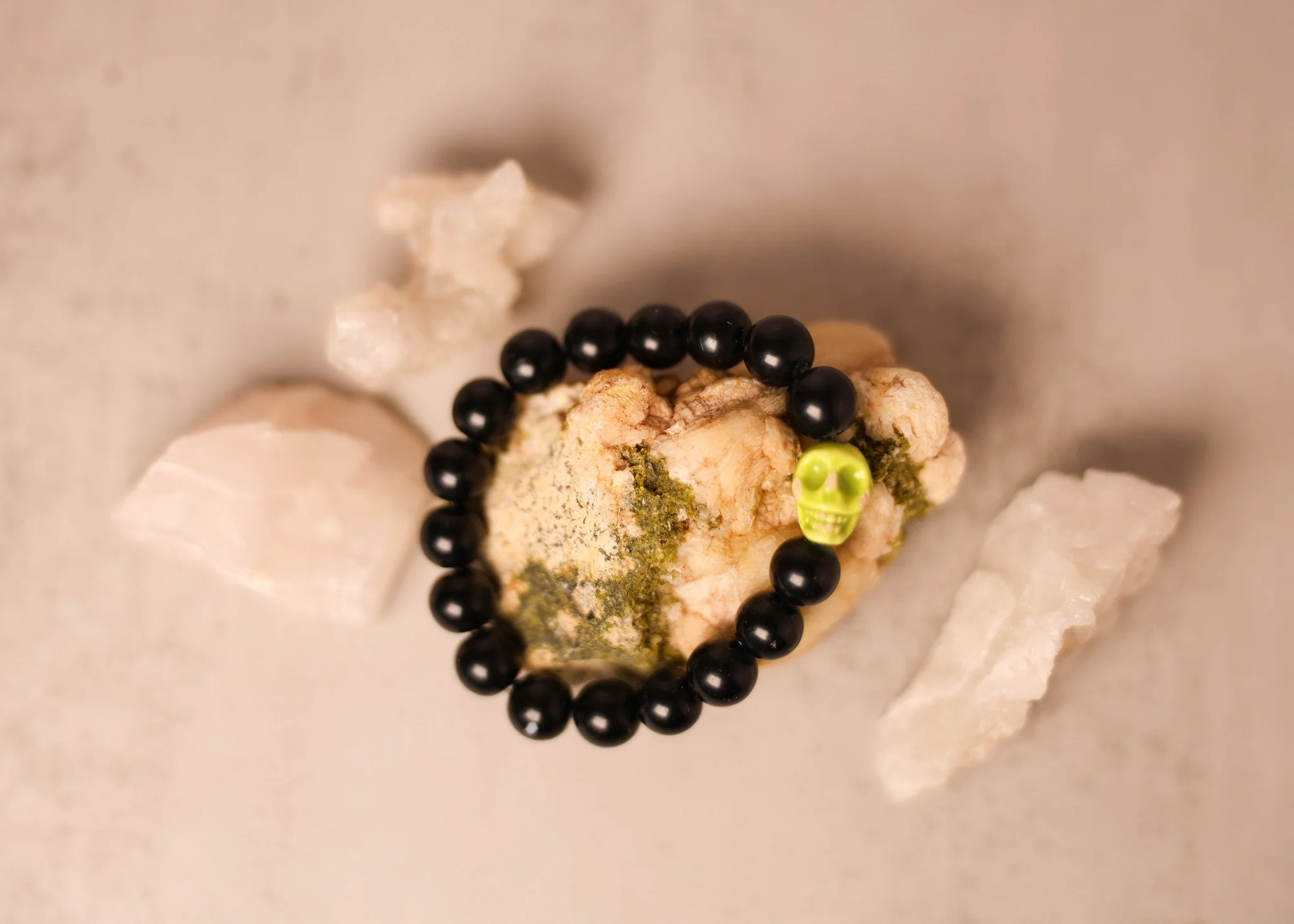 Black and Green Skull Bracelet