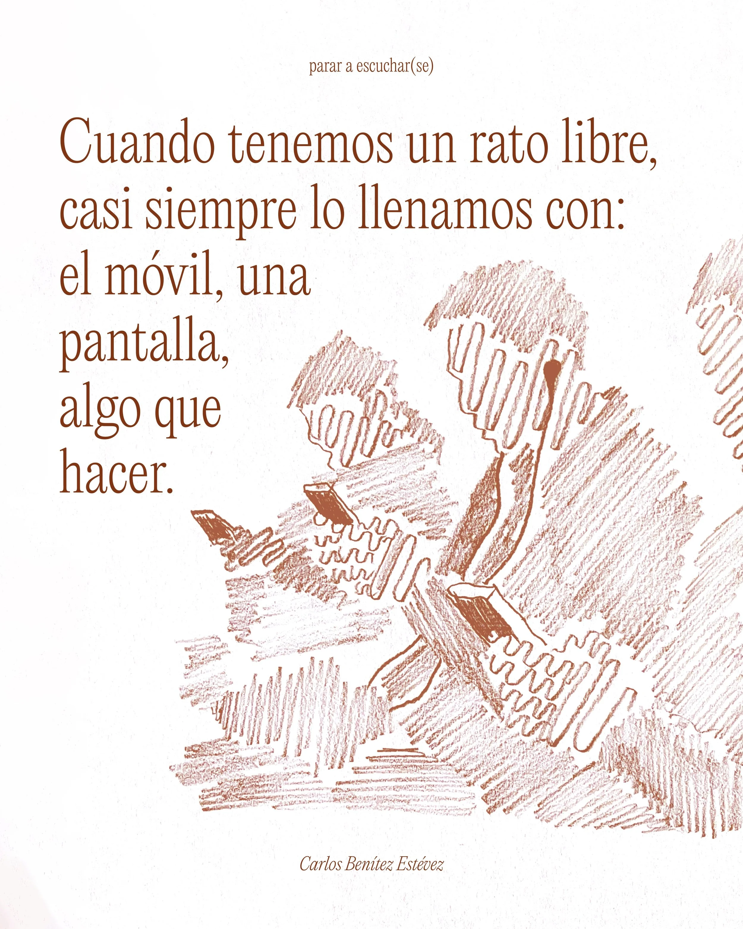 Casi siempre llenamos los ratos libres sin darnos cuenta con: el m&oacute;vil, una pantalla, algo m&aacute;s que hacer.

El s&aacute;bado 13 de junio facilito el taller &lsquo;La Semilla&rsquo;, una pausa para cultivar lo contrario: parar, respirar y
