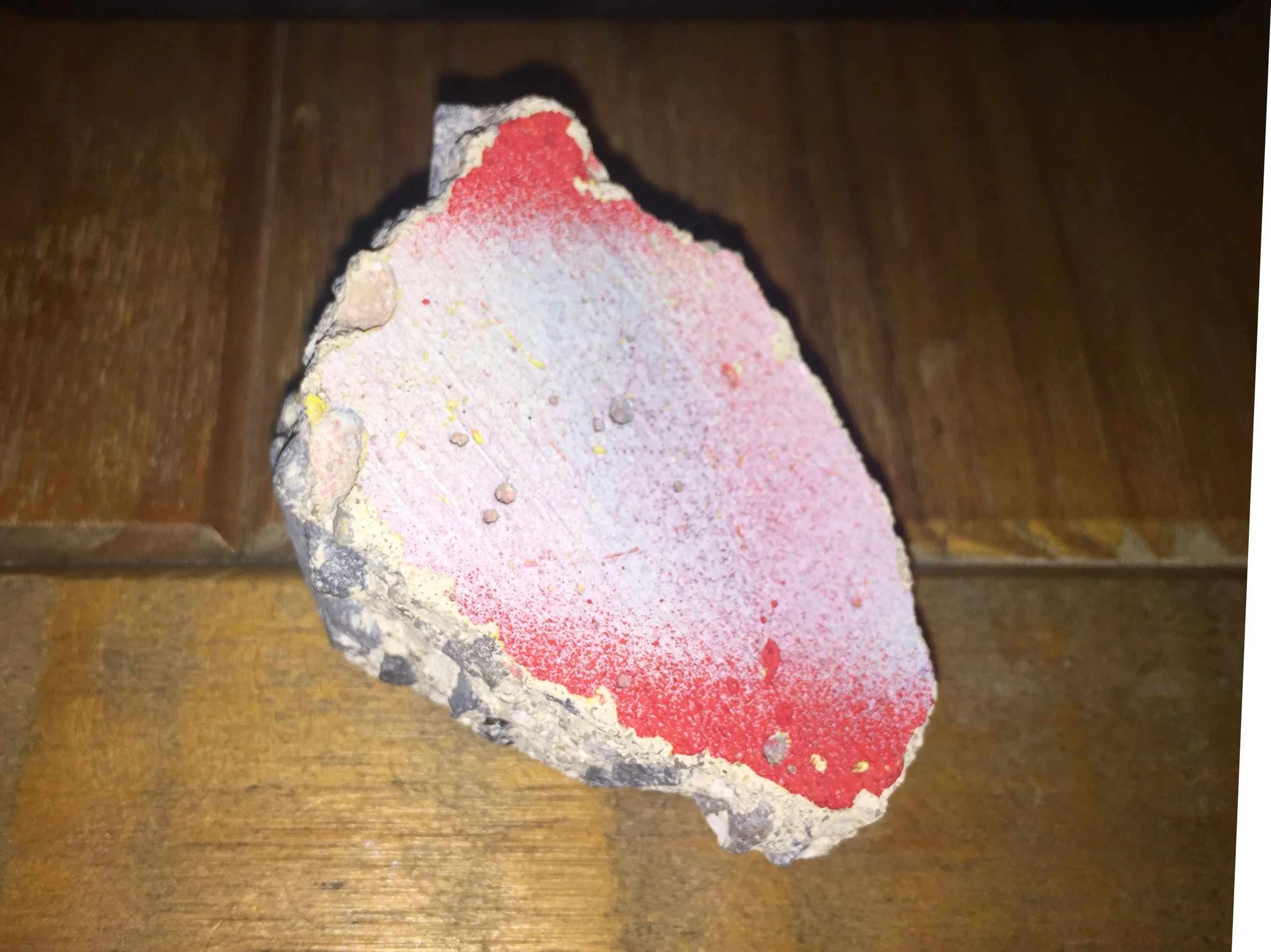 A small piece of the Berlin Wall I had gifted Mum in 1996