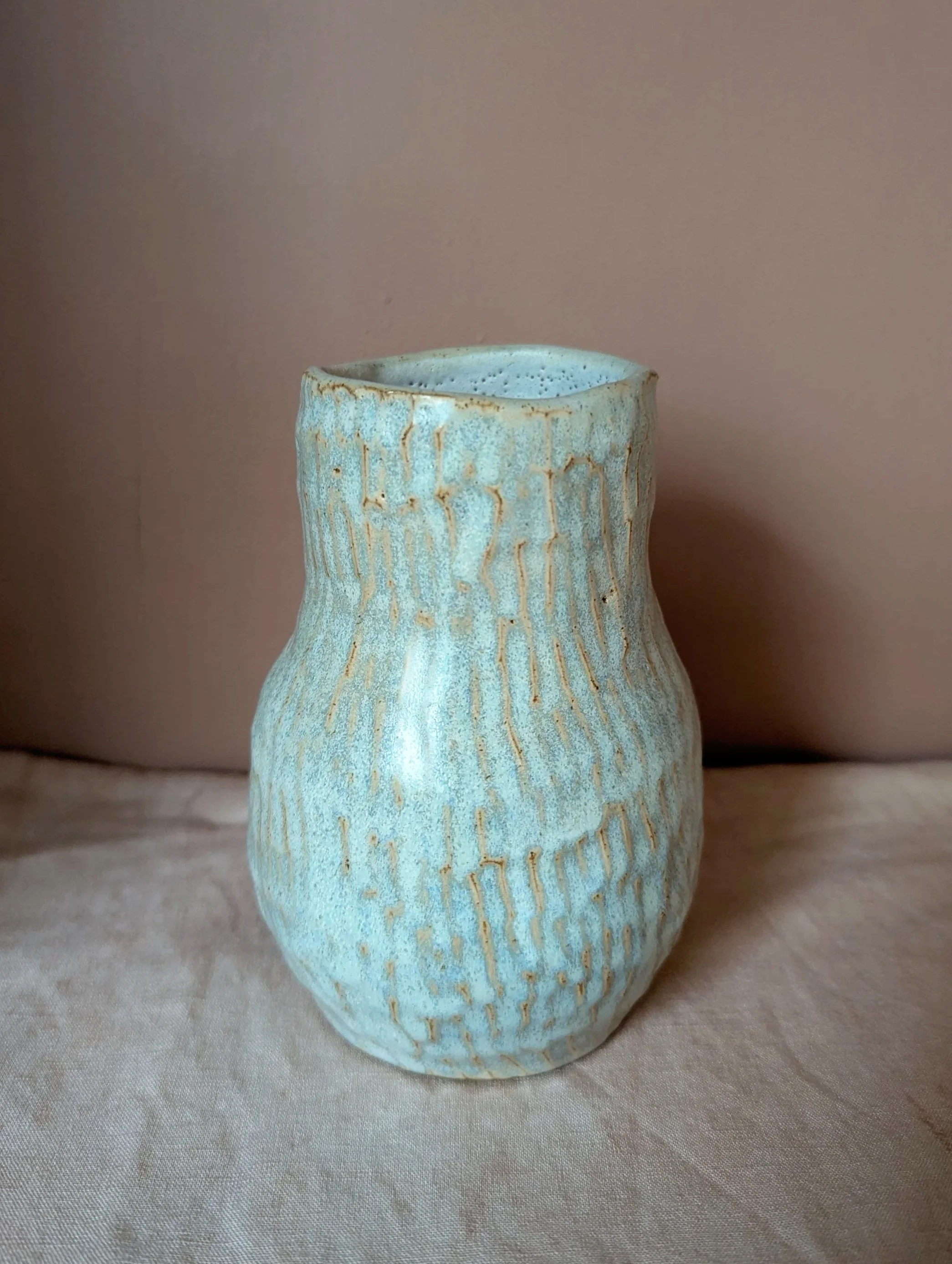 Dappled Ice Crystal Vase