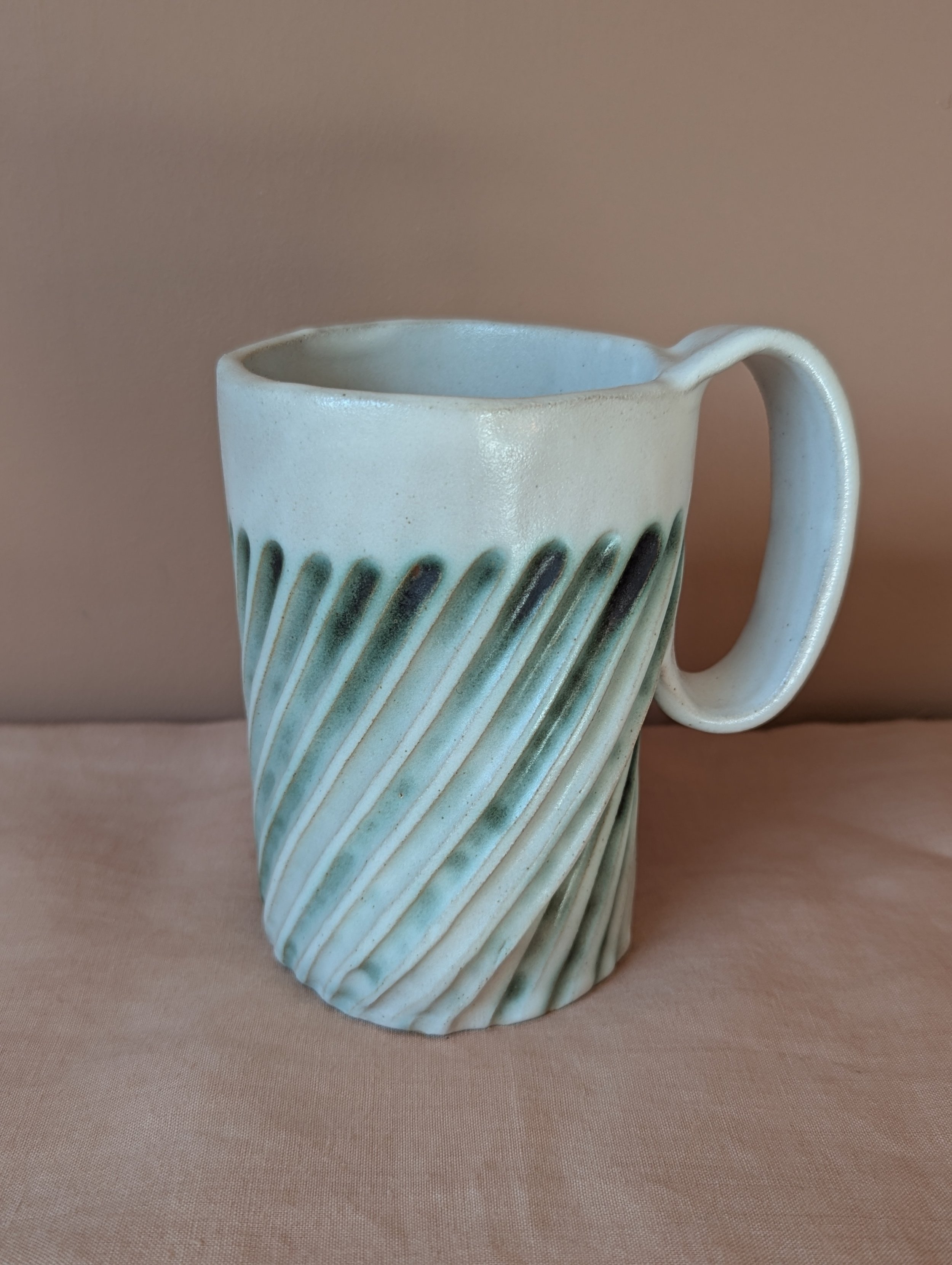 Wrap Tankard- White & Green