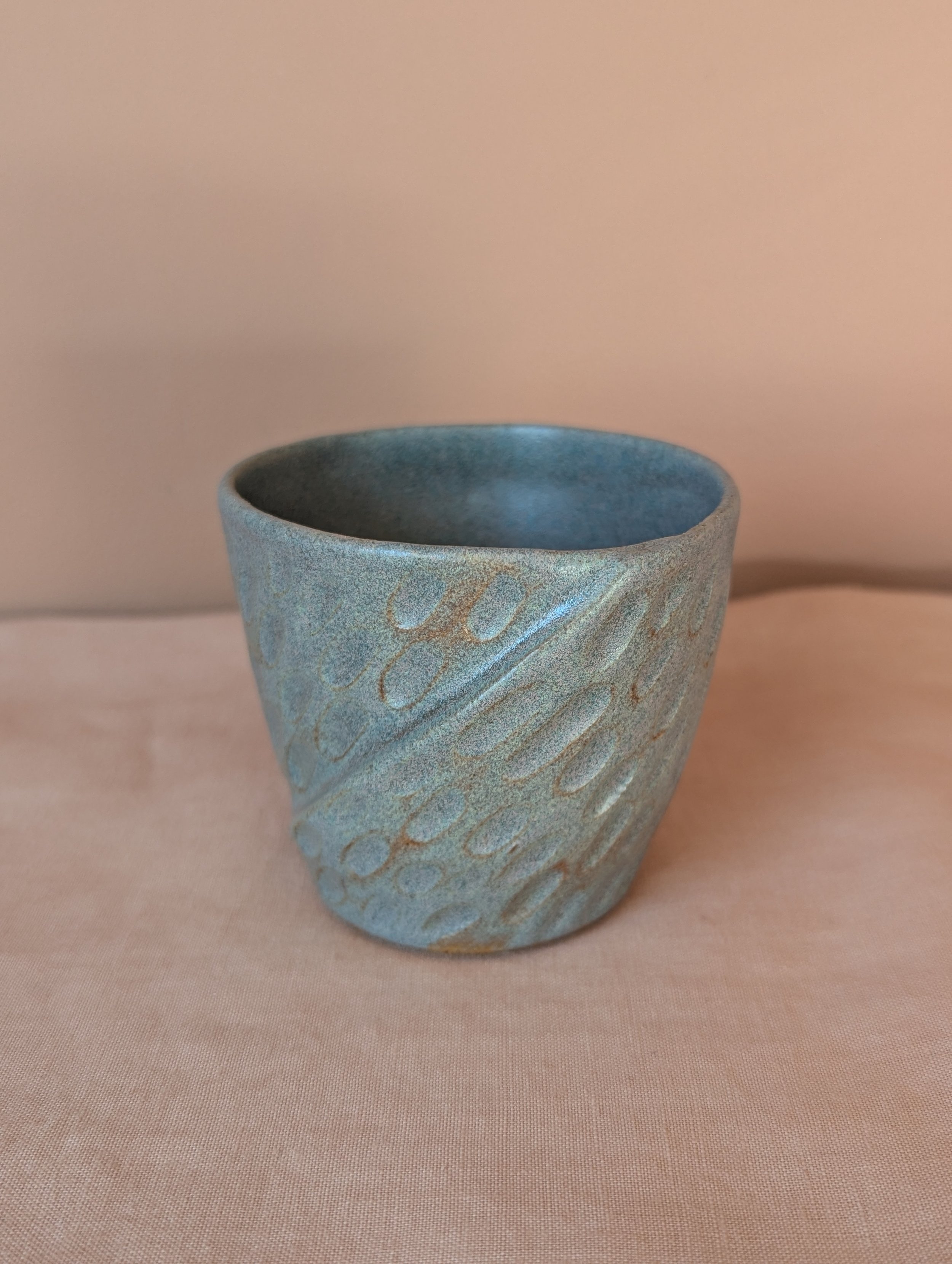 Warm Hug Mug- Eucalyptus Glaze