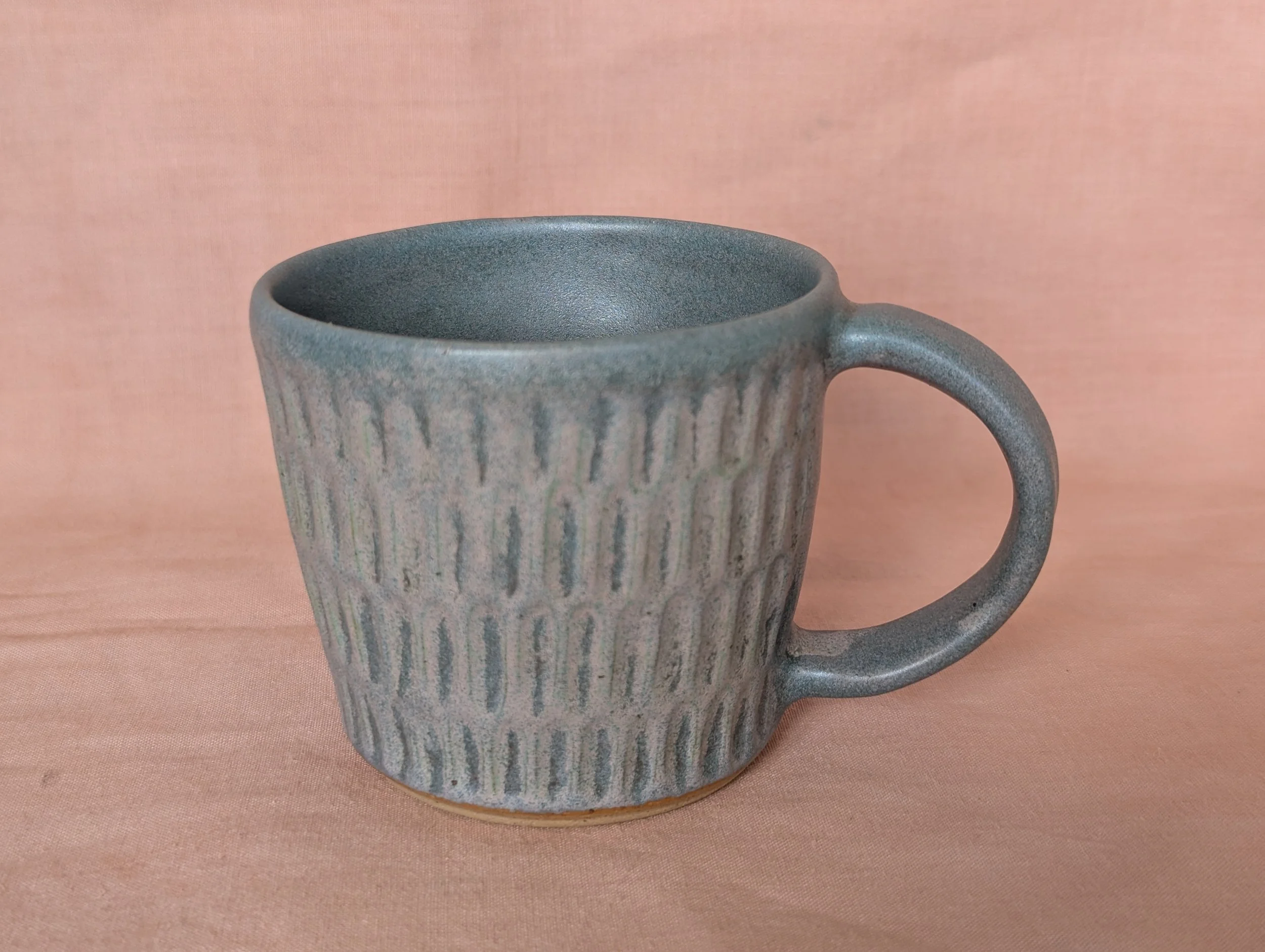 Rippled Blue Mug