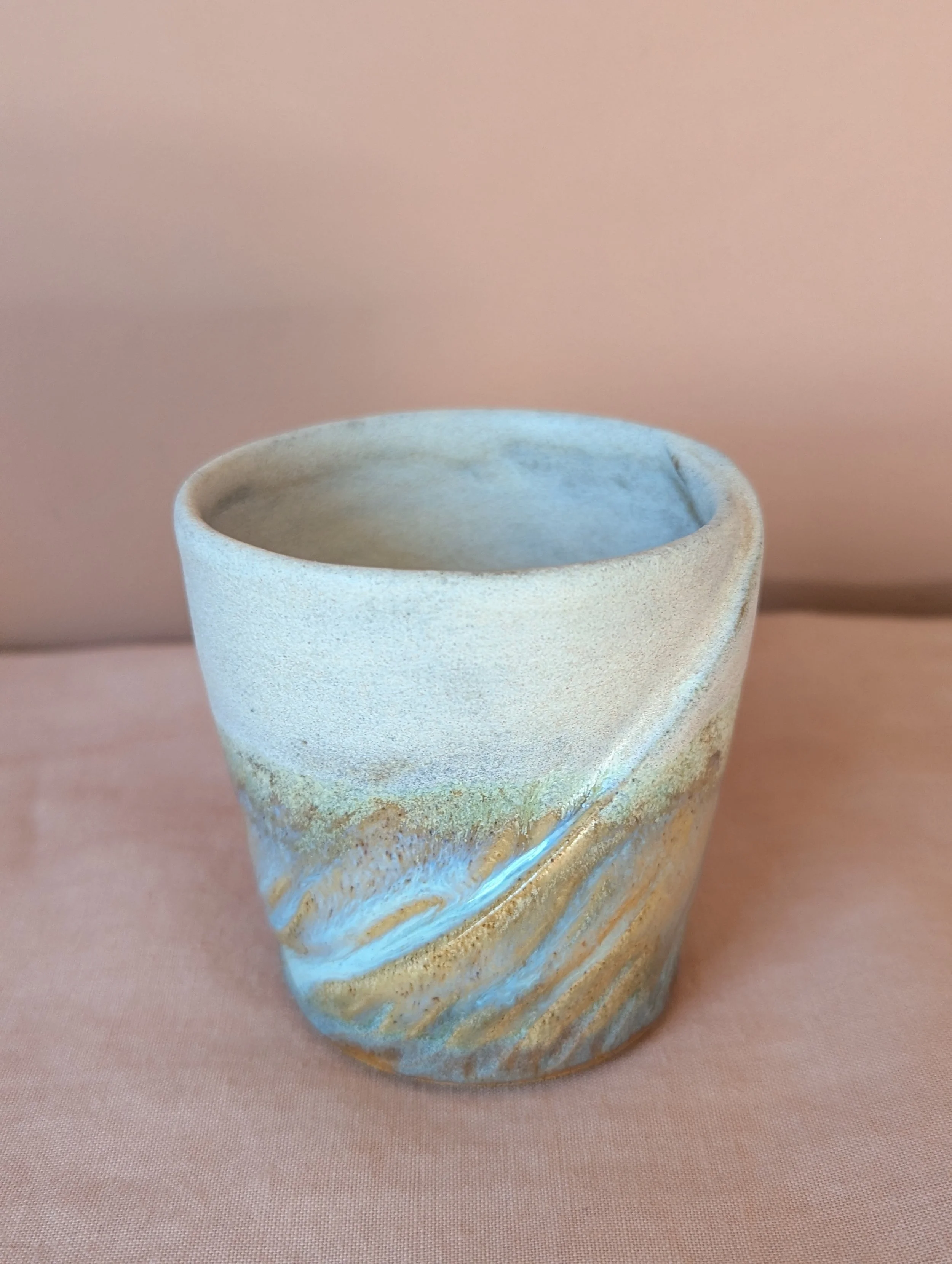 Warm Hug Mug- Sandy Beach Glaze