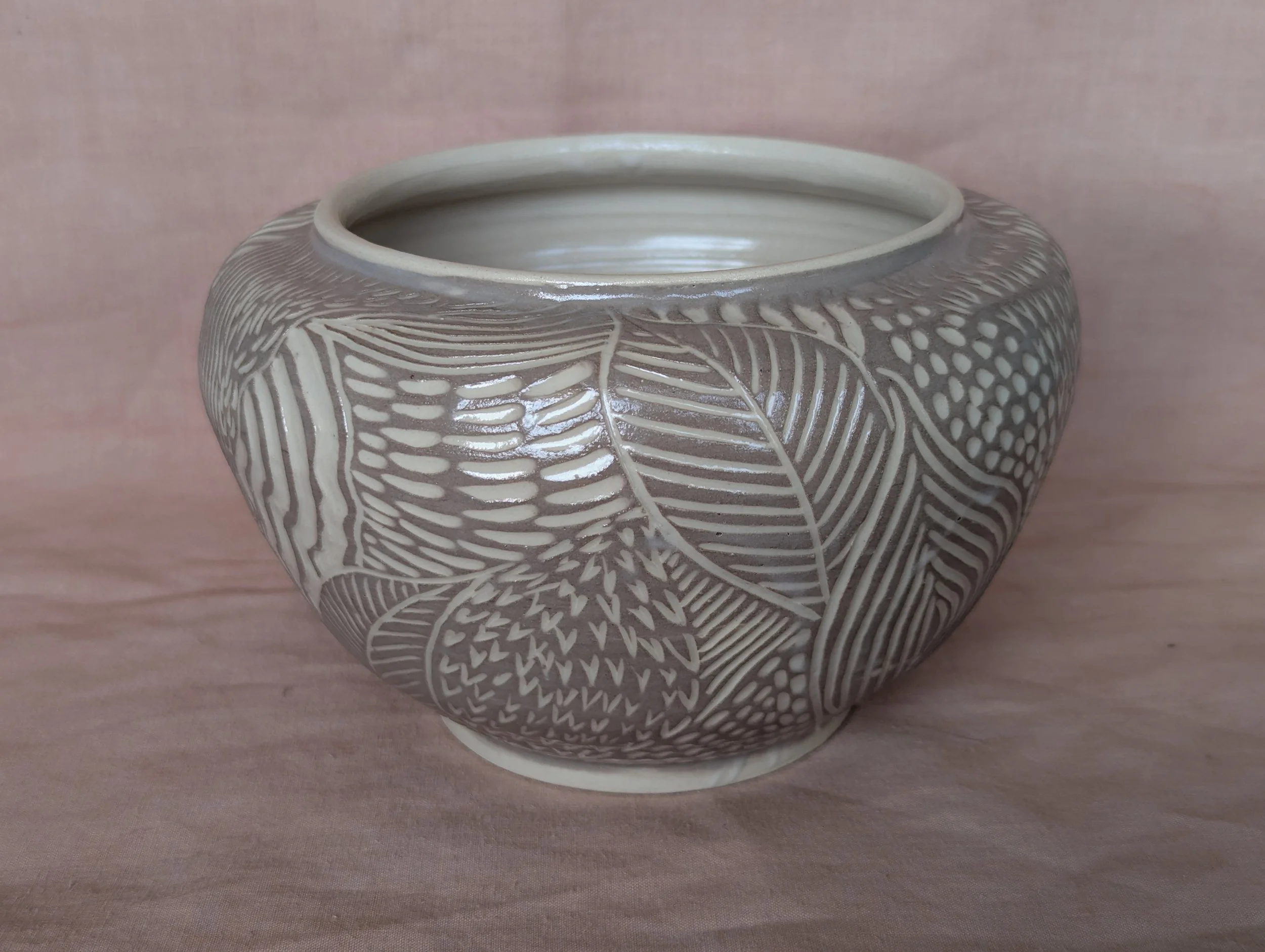 Jungle Canopy Sgraffito Bowl
