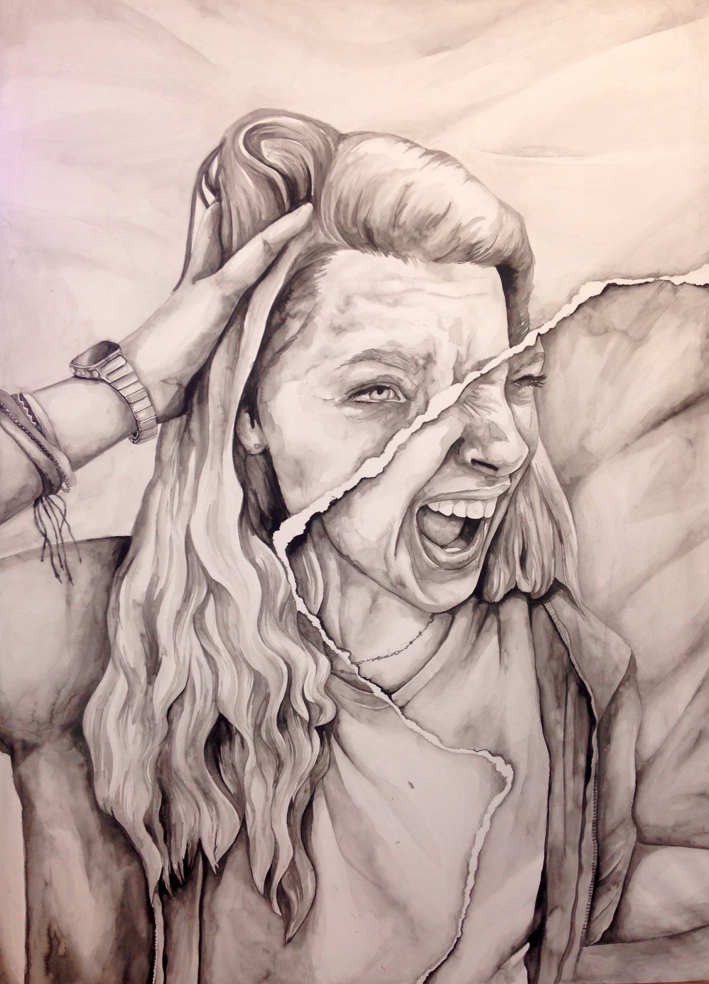 'Eden', Indian Ink on Paper