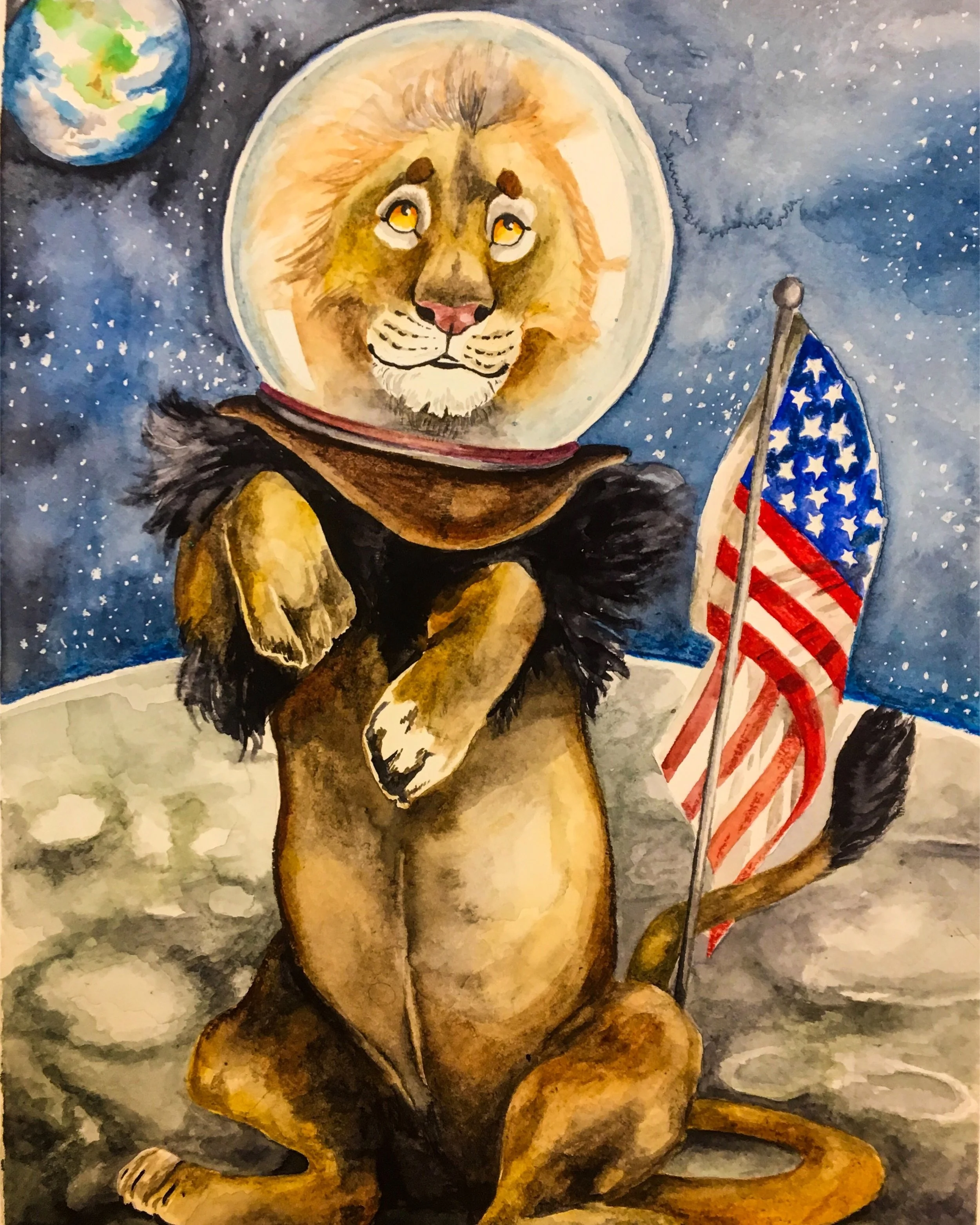 'Houston', 2019, Watercolour on Paper