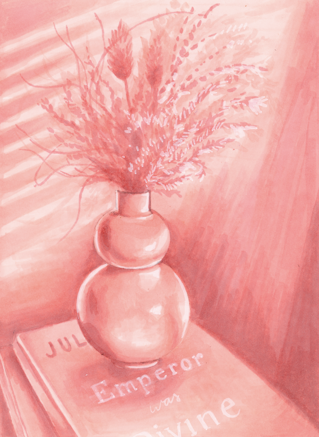 'Floral Study 2', Alcohol Marker on Paper