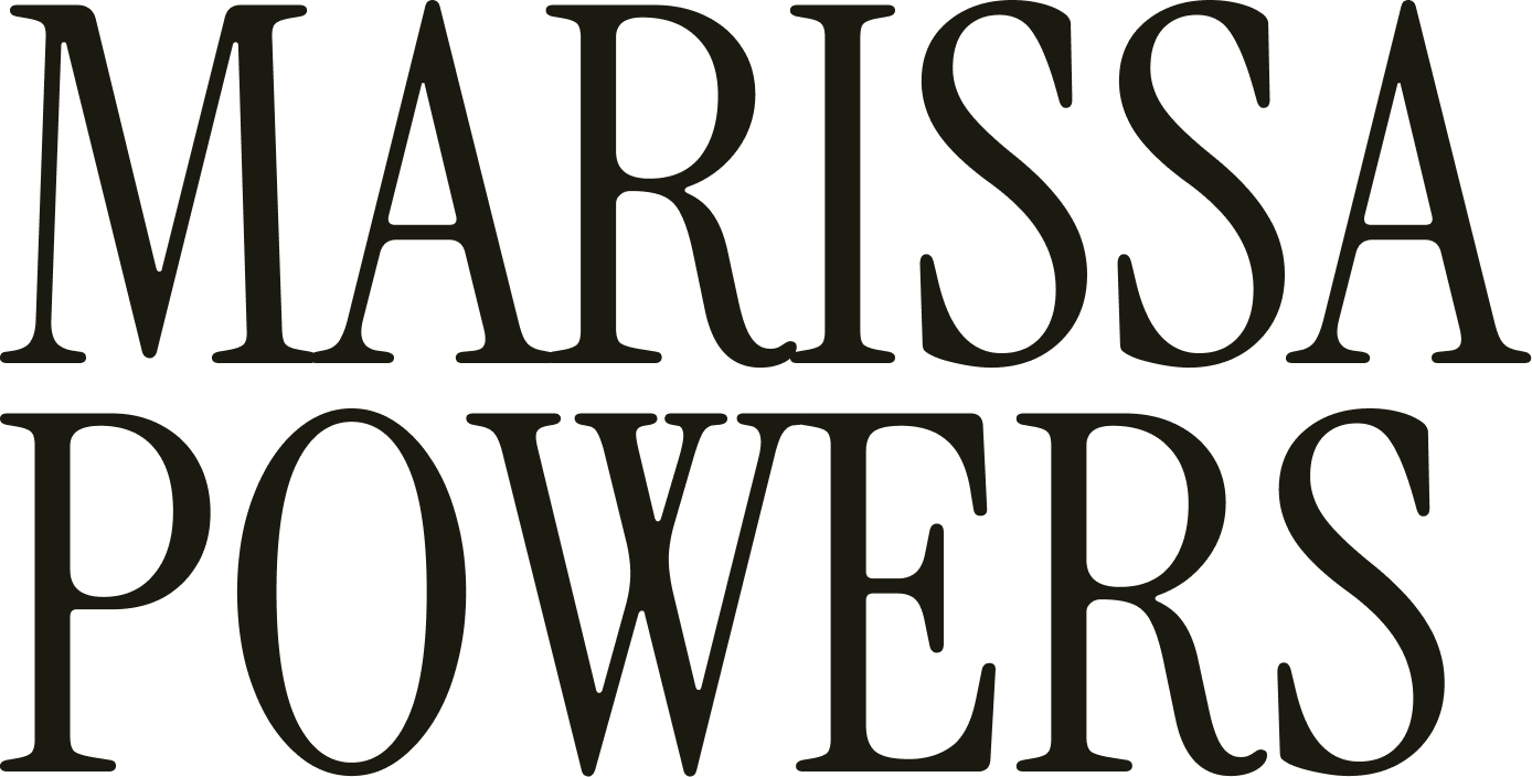 Text in large font reads 'Marissa Powers'.