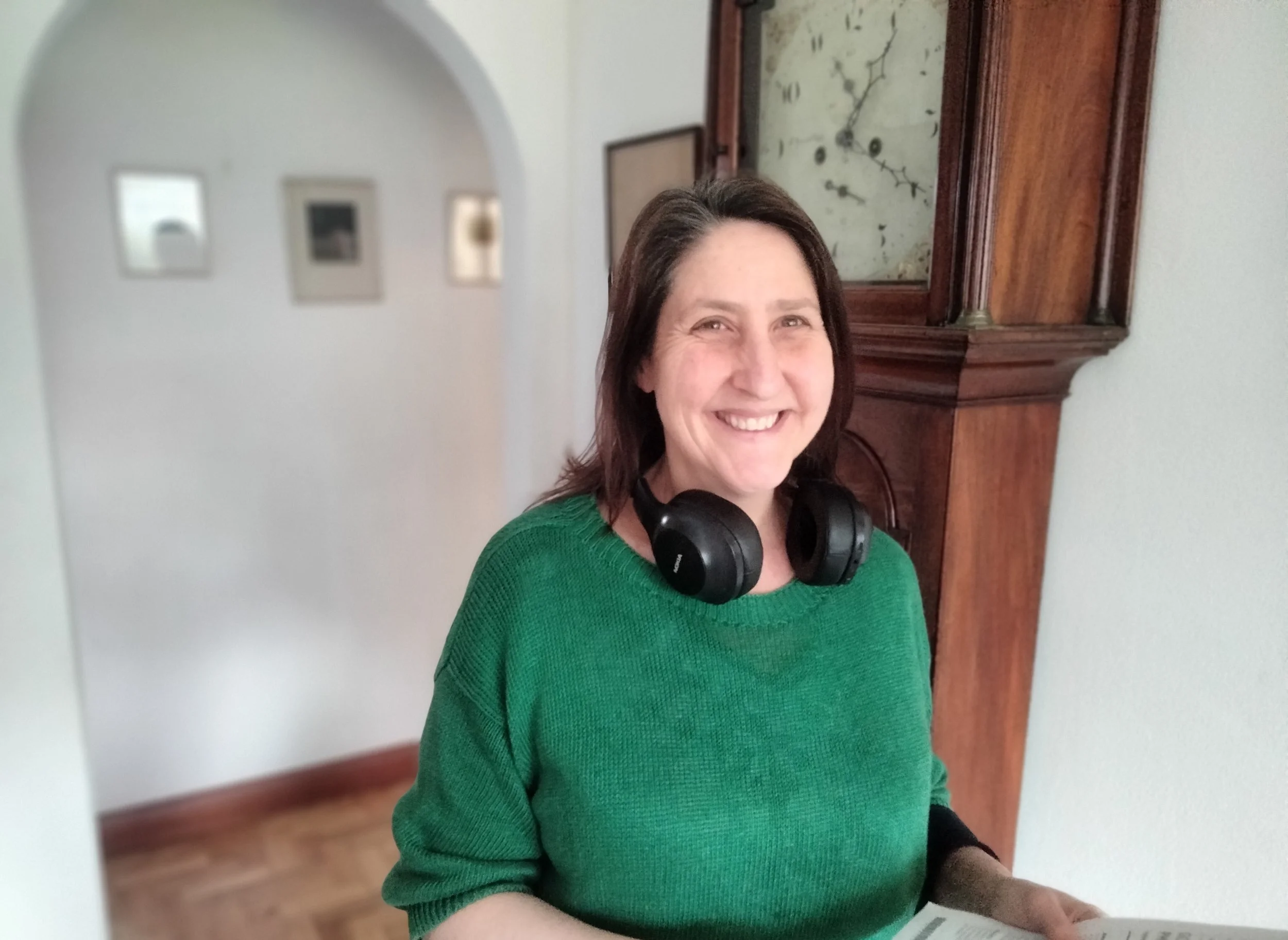Co-founder Esther McWatters, preparing to direct a Legacy Film commissioned to remember a much loved mother who has memory loss and alzheimer's