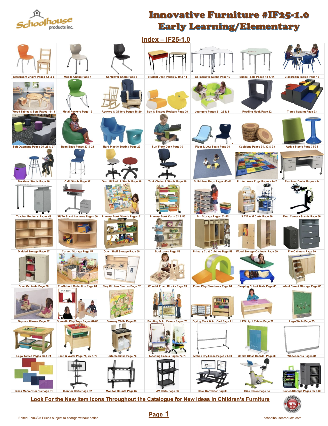 Early Learning/Elem Furniture