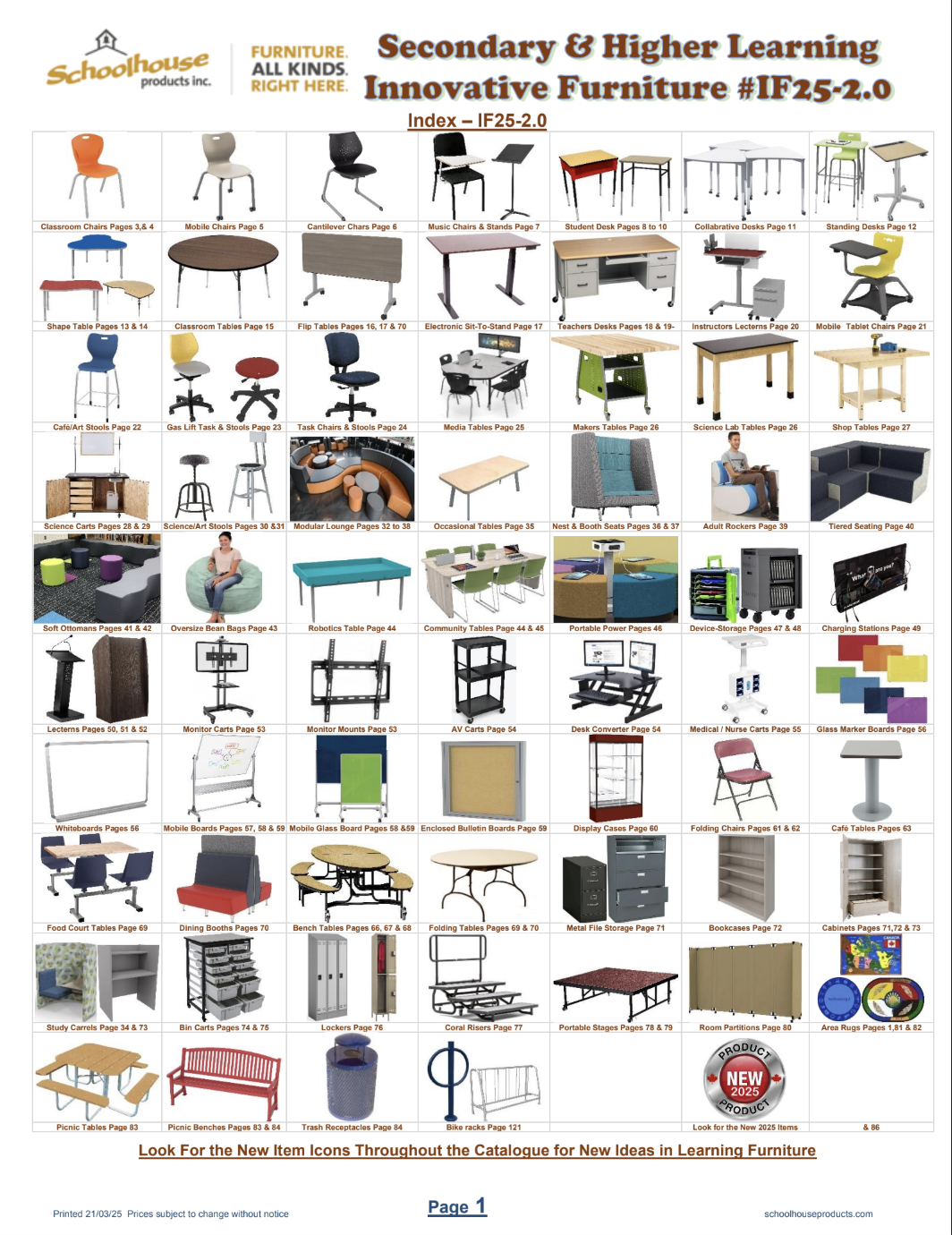 Secondary/Learning Furniture