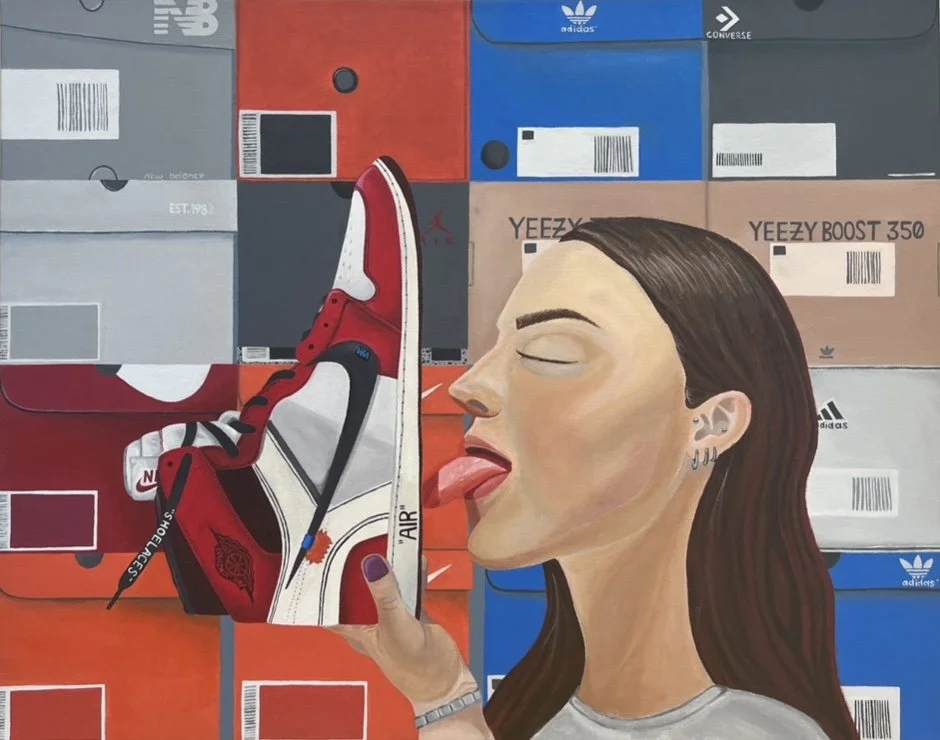 Good Luck, acrylic on canvas, 22"x28", 2024