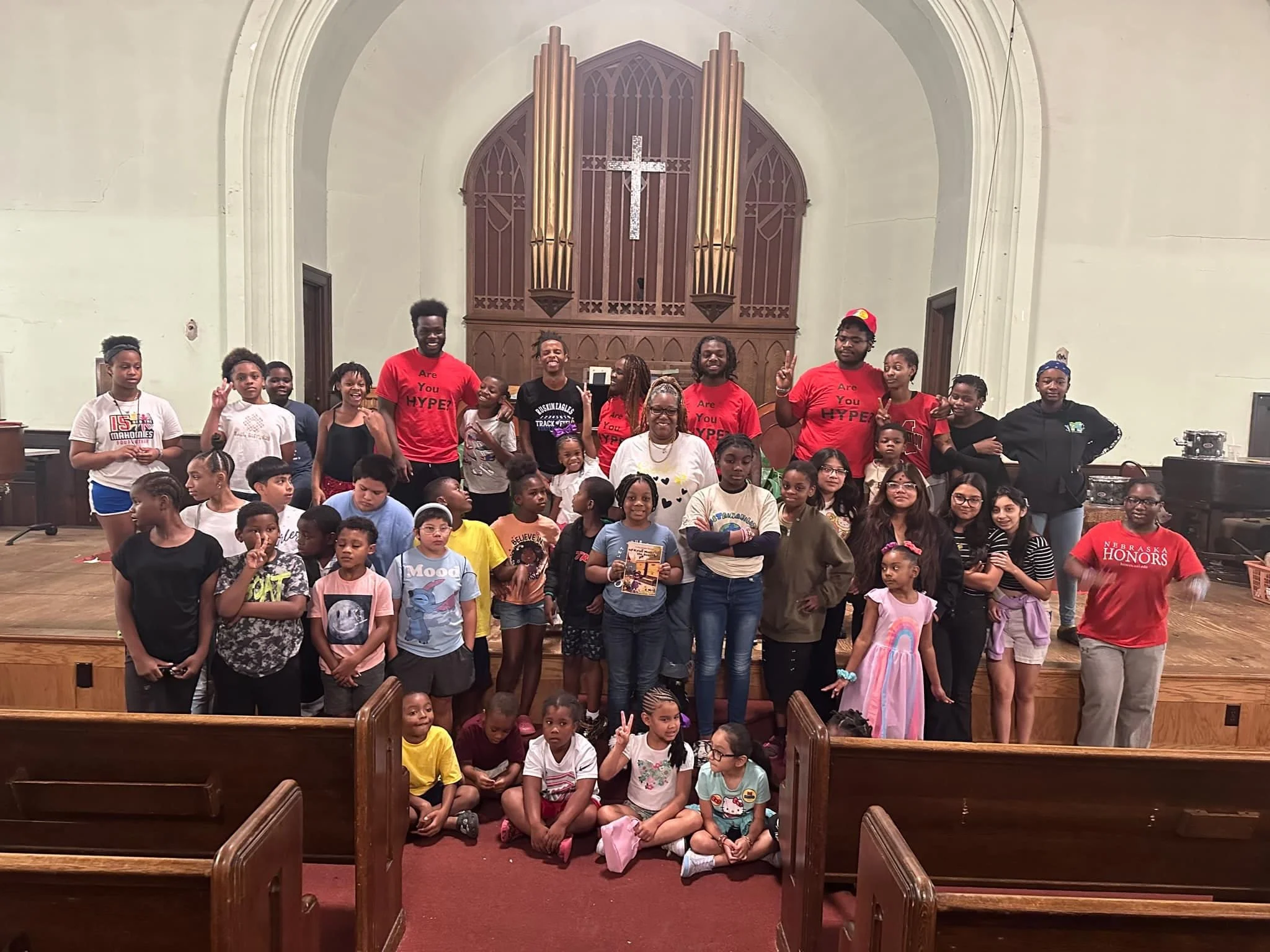 author visit at church