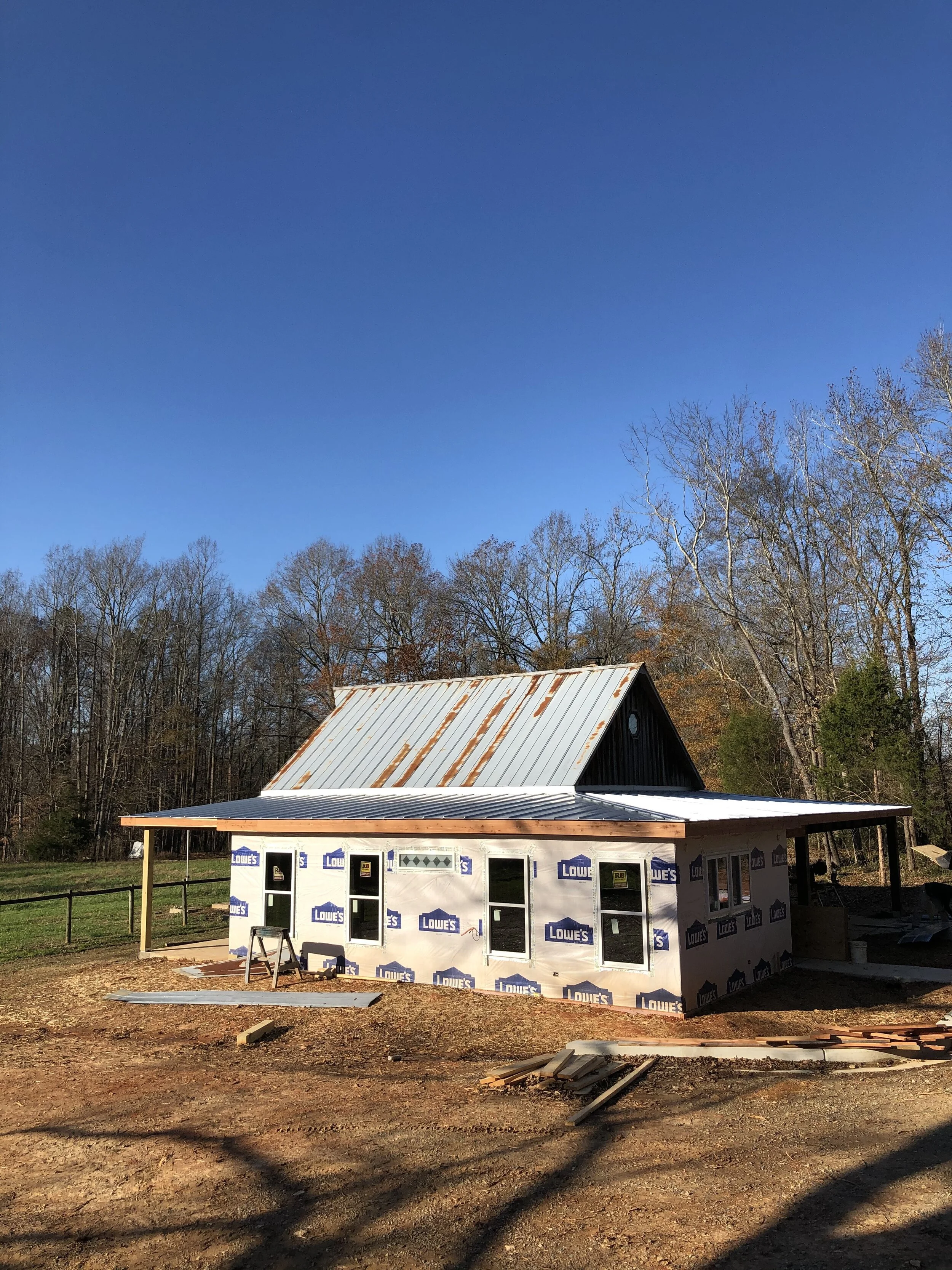 You can see the difference in the new metal and the old!