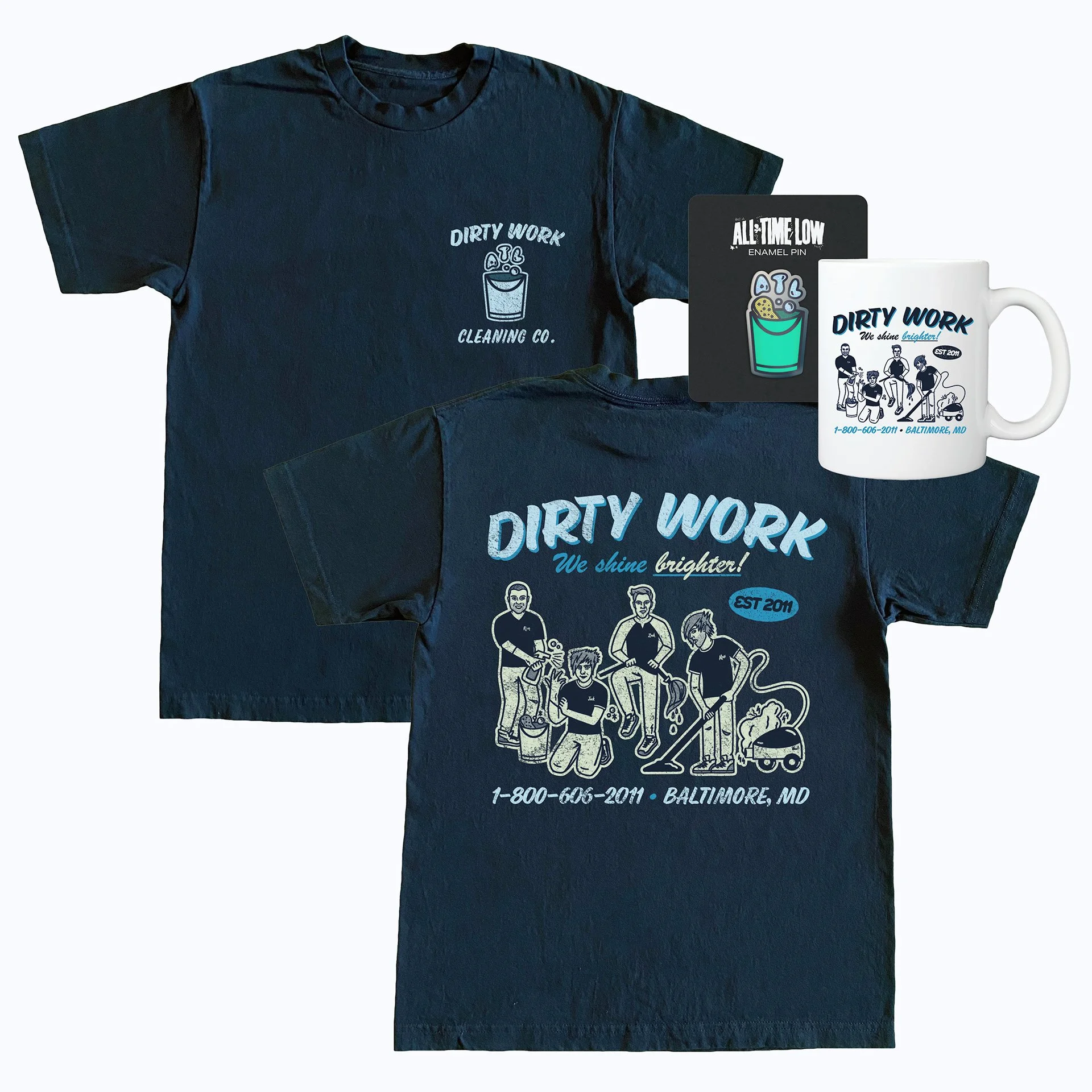 all time low dirty work merch set.jpg
